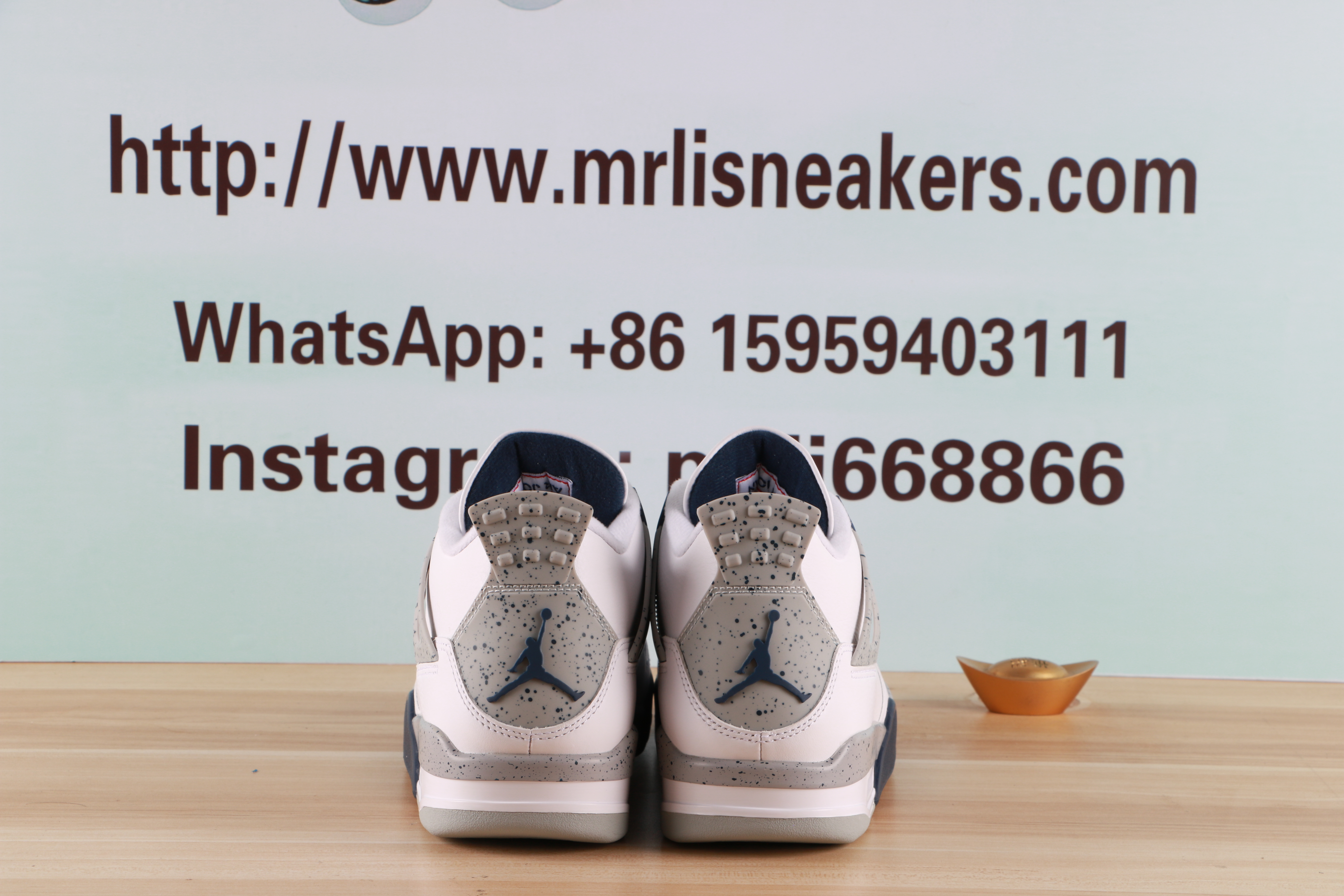 Jordan 4 Retro White Midnight Navy