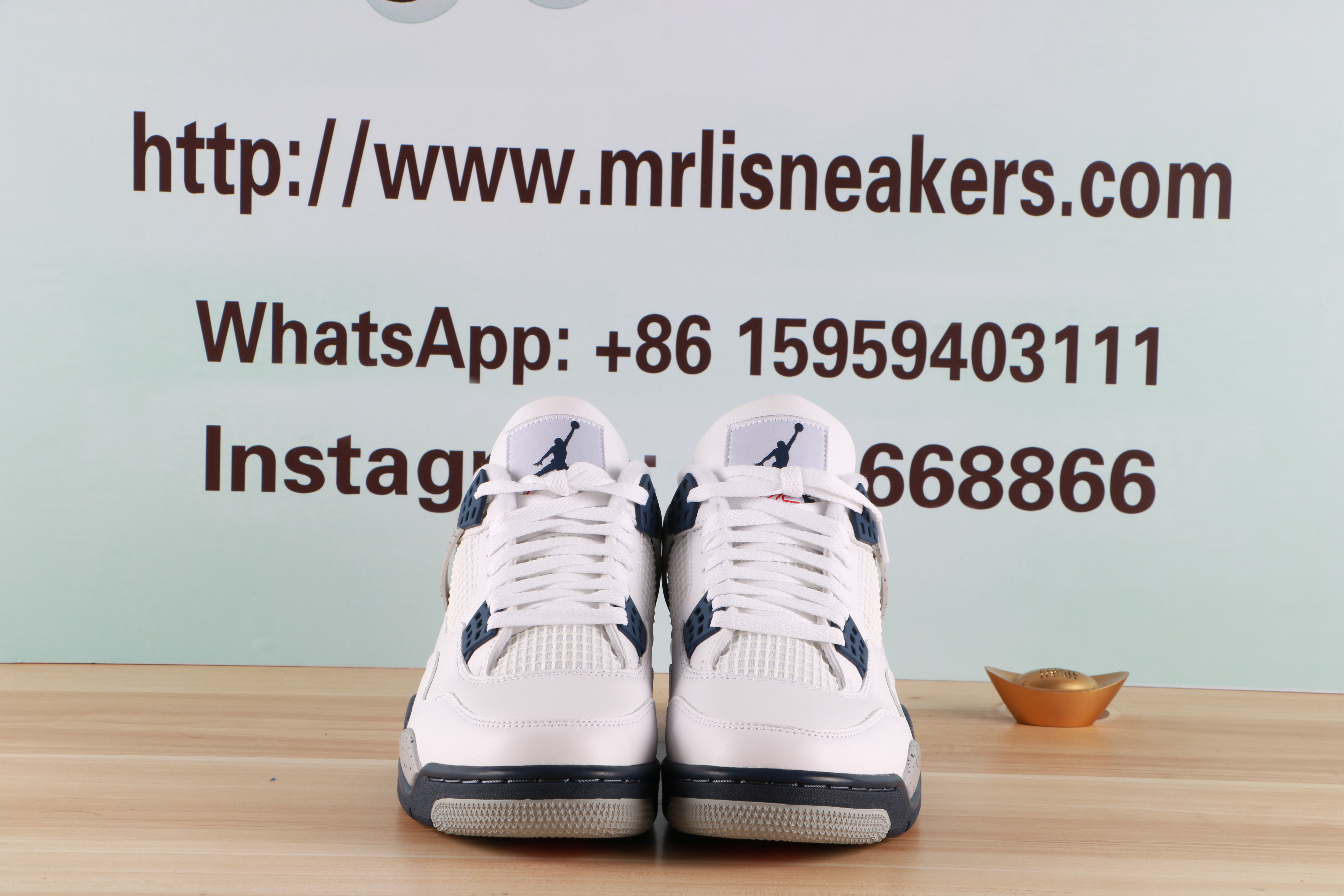 Jordan 4 Retro White Midnight Navy