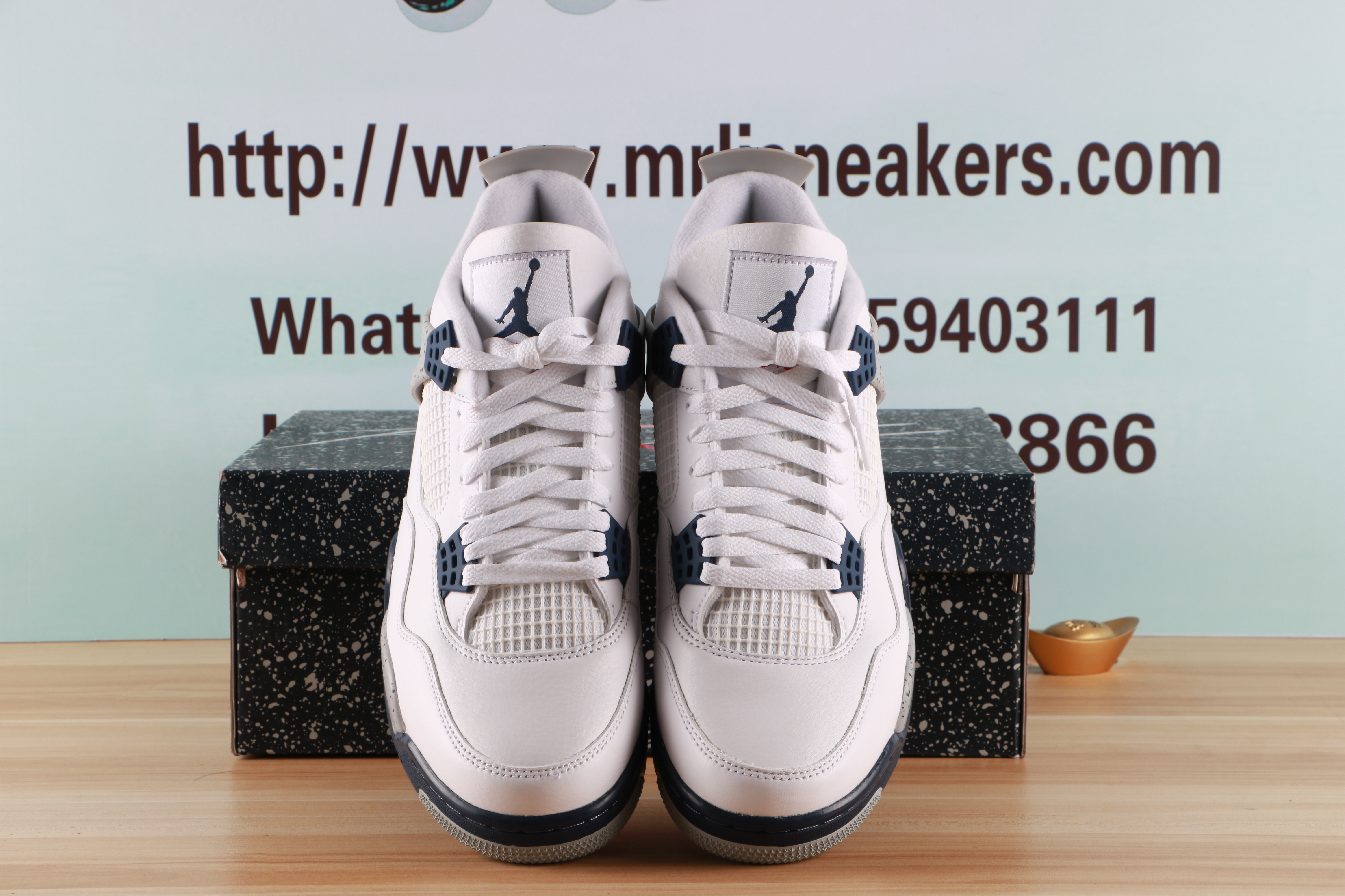 Jordan 4 Retro White Midnight Navy