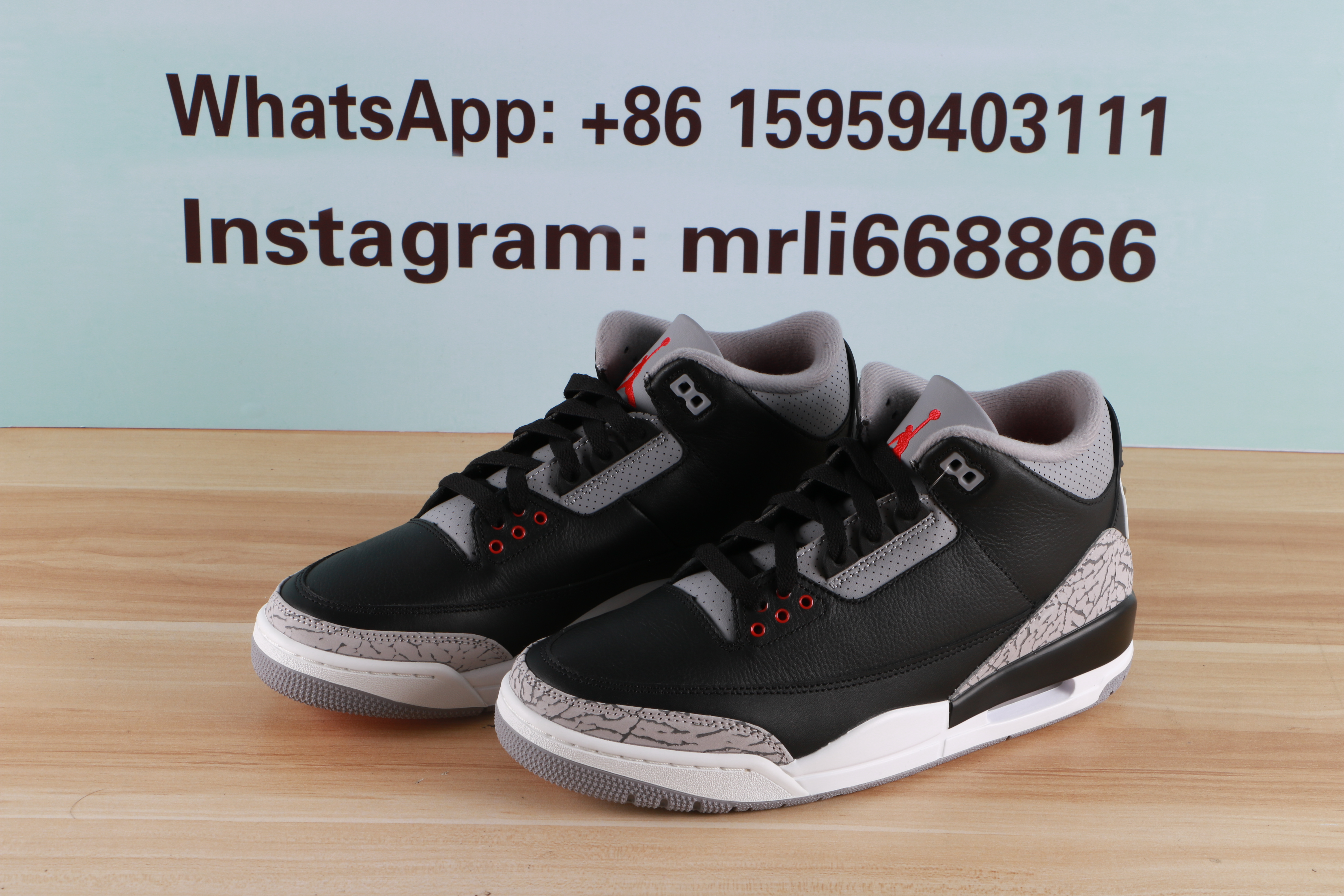 Jordan 3 Retro Black Cement(QY)