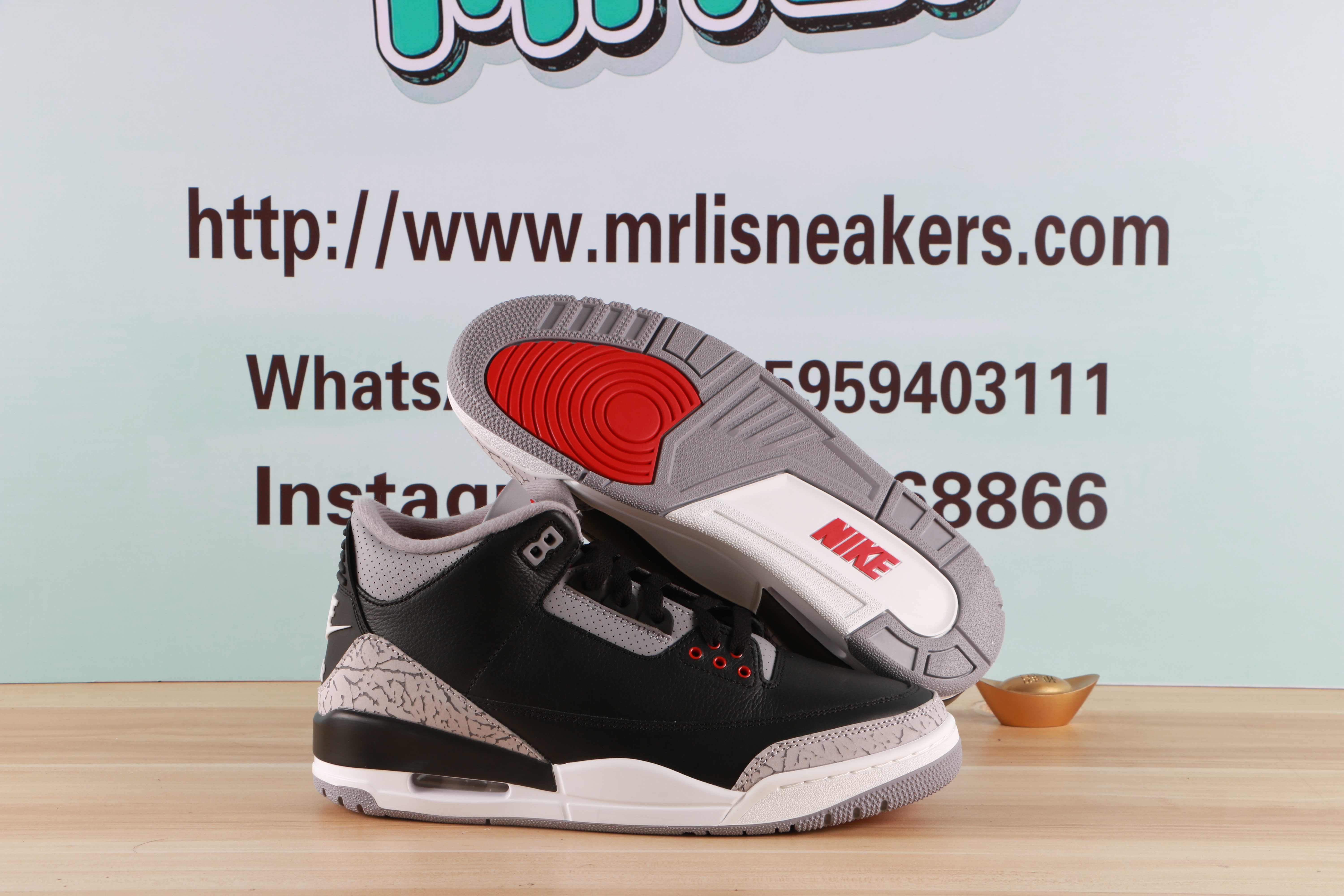 Jordan 3 Retro Black Cement(QY)