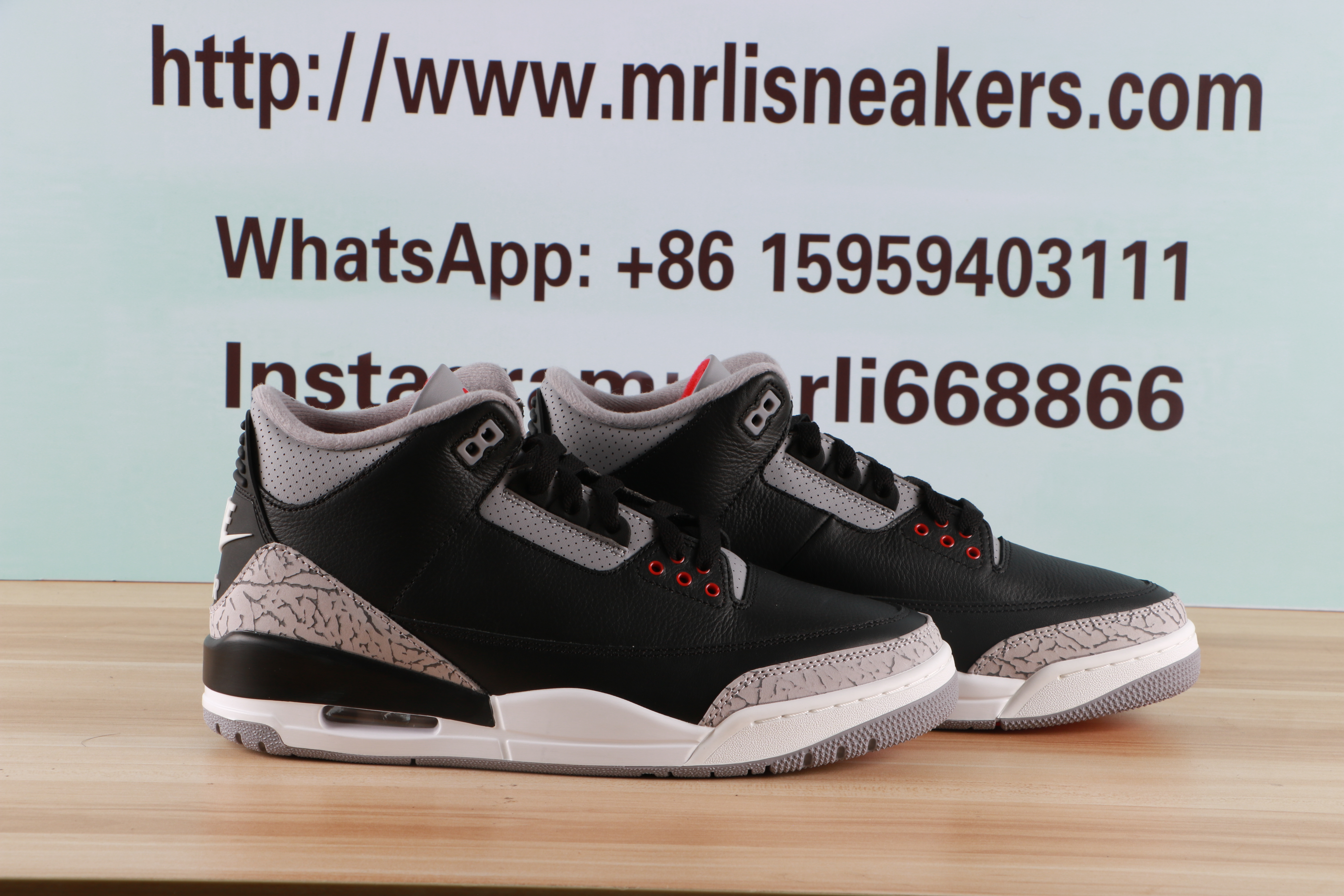 Jordan 3 Retro Black Cement(QY)