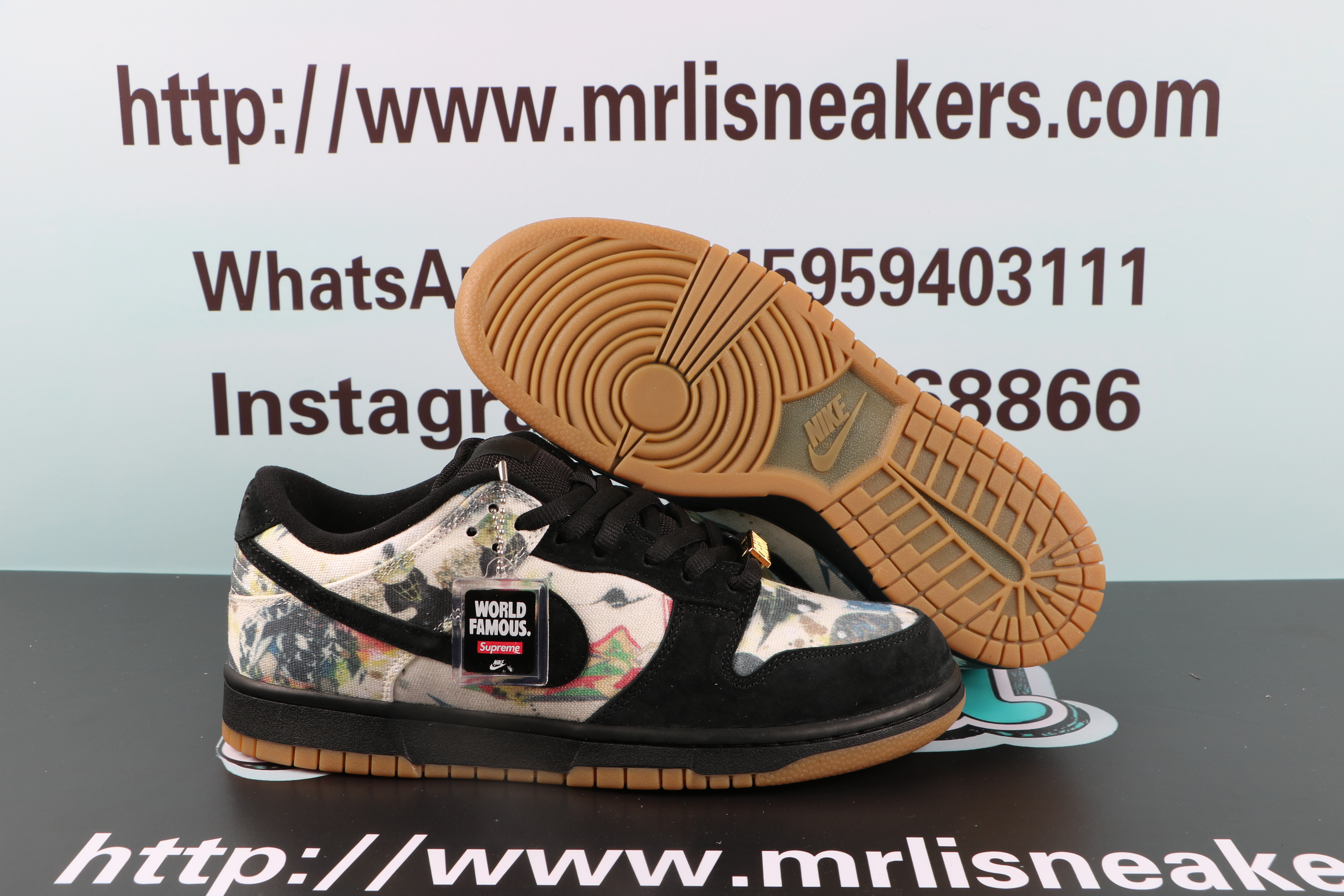 Nike SB Dunk Low Supreme Rammellzee $ 115.00