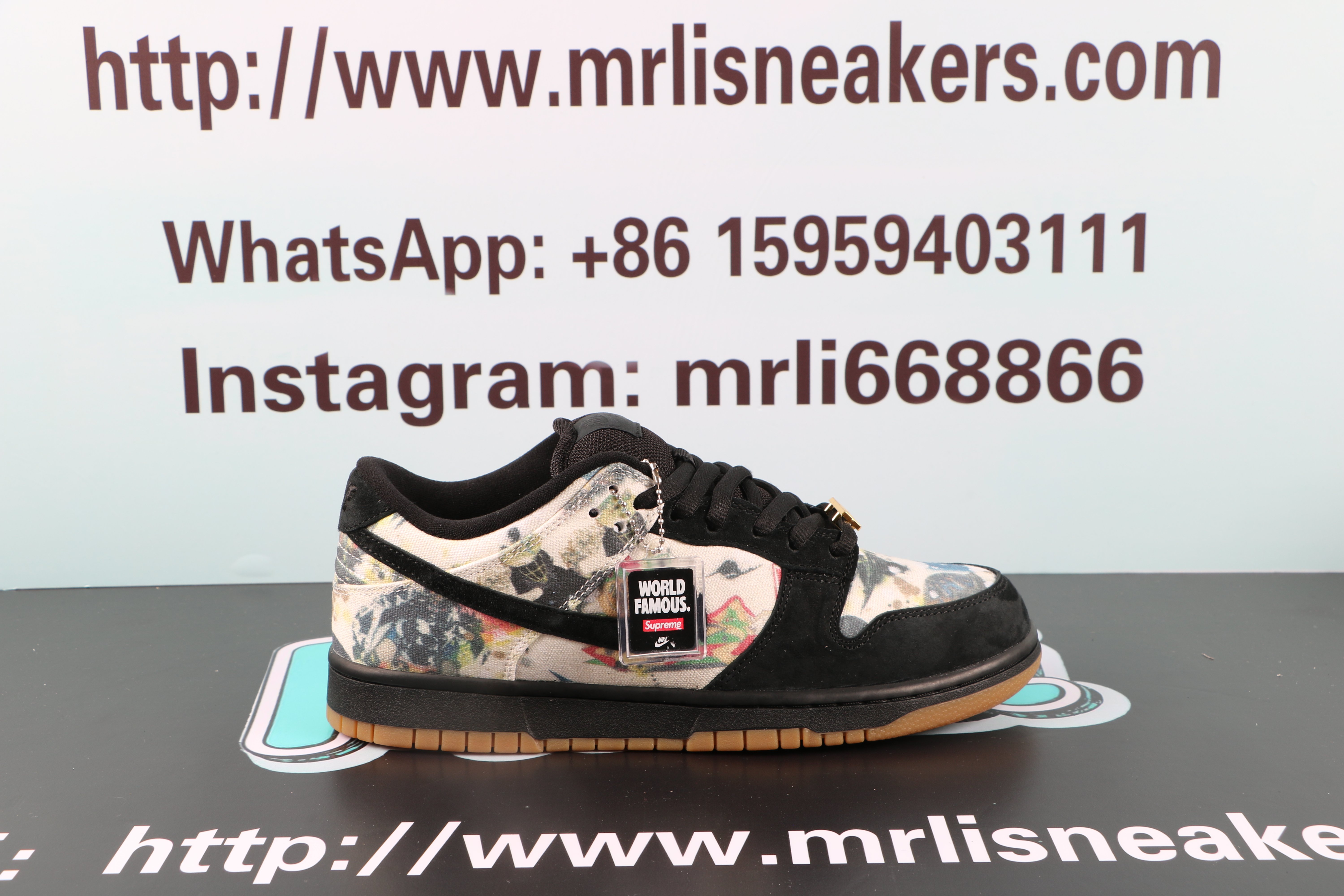 Nike SB Dunk Low Supreme Rammellzee $ 115.00