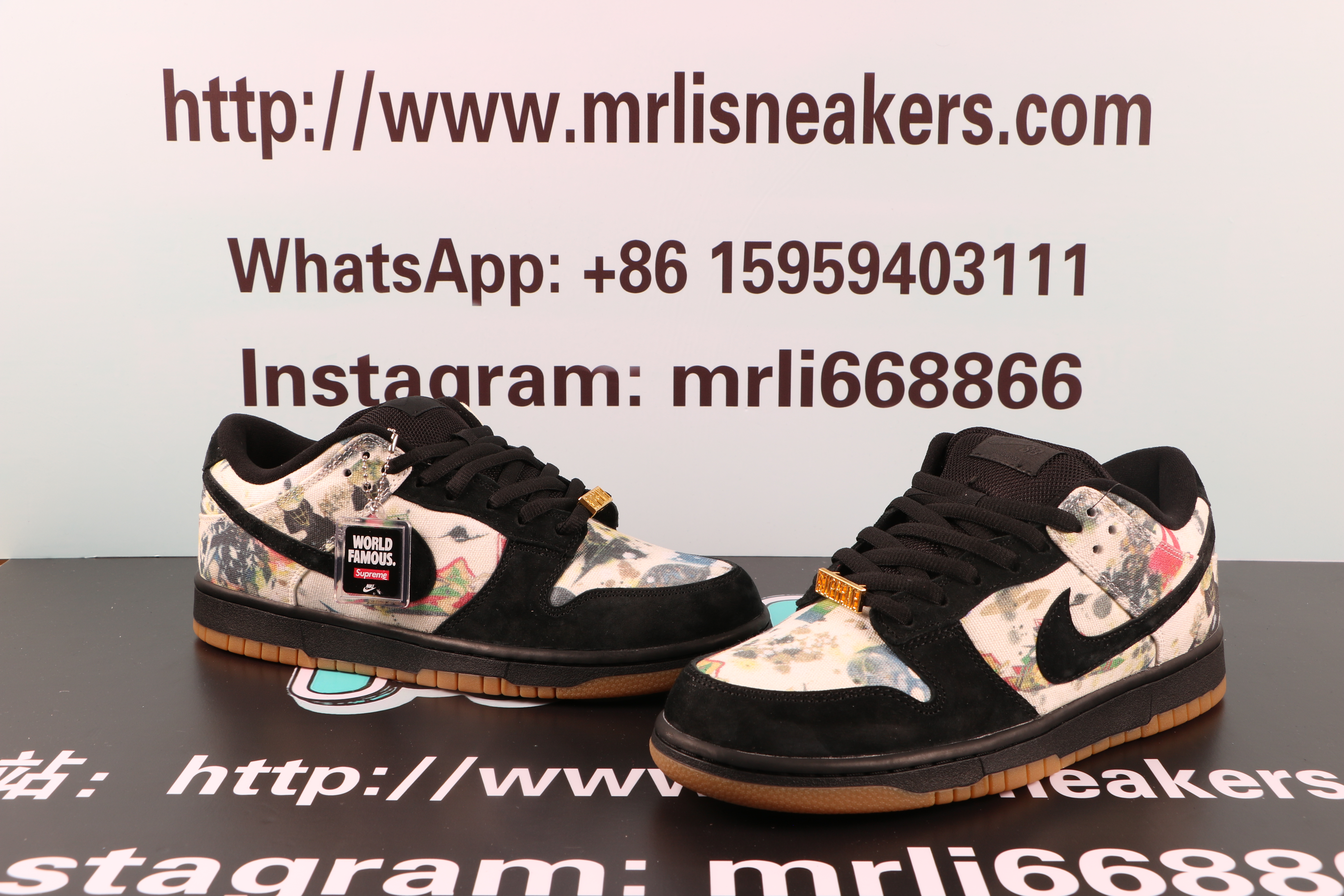 Nike SB Dunk Low Supreme Rammellzee $ 115.00