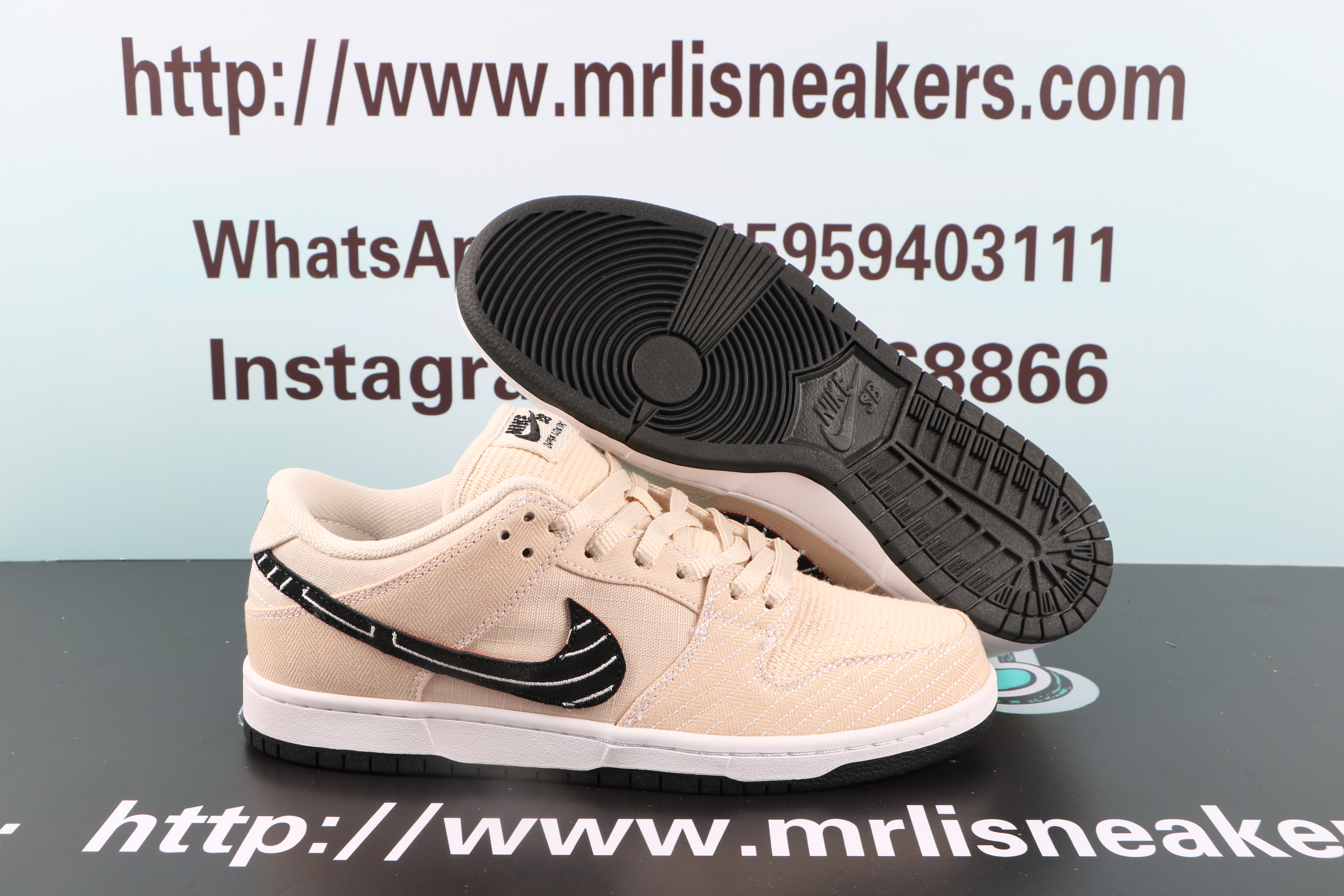 Nike SB Dunk Low X Albino & Preto Pearl White