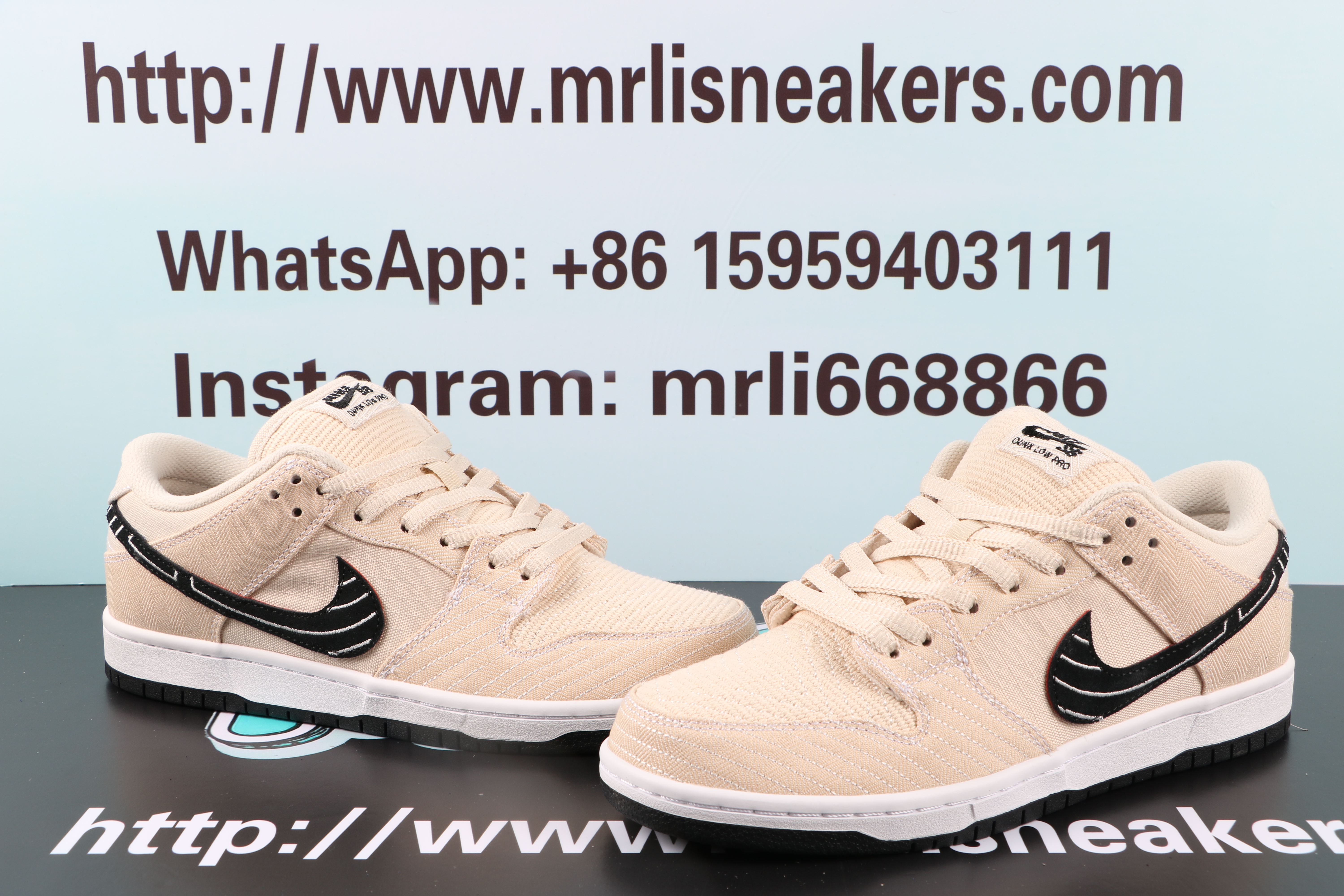 Nike SB Dunk Low X Albino & Preto Pearl White