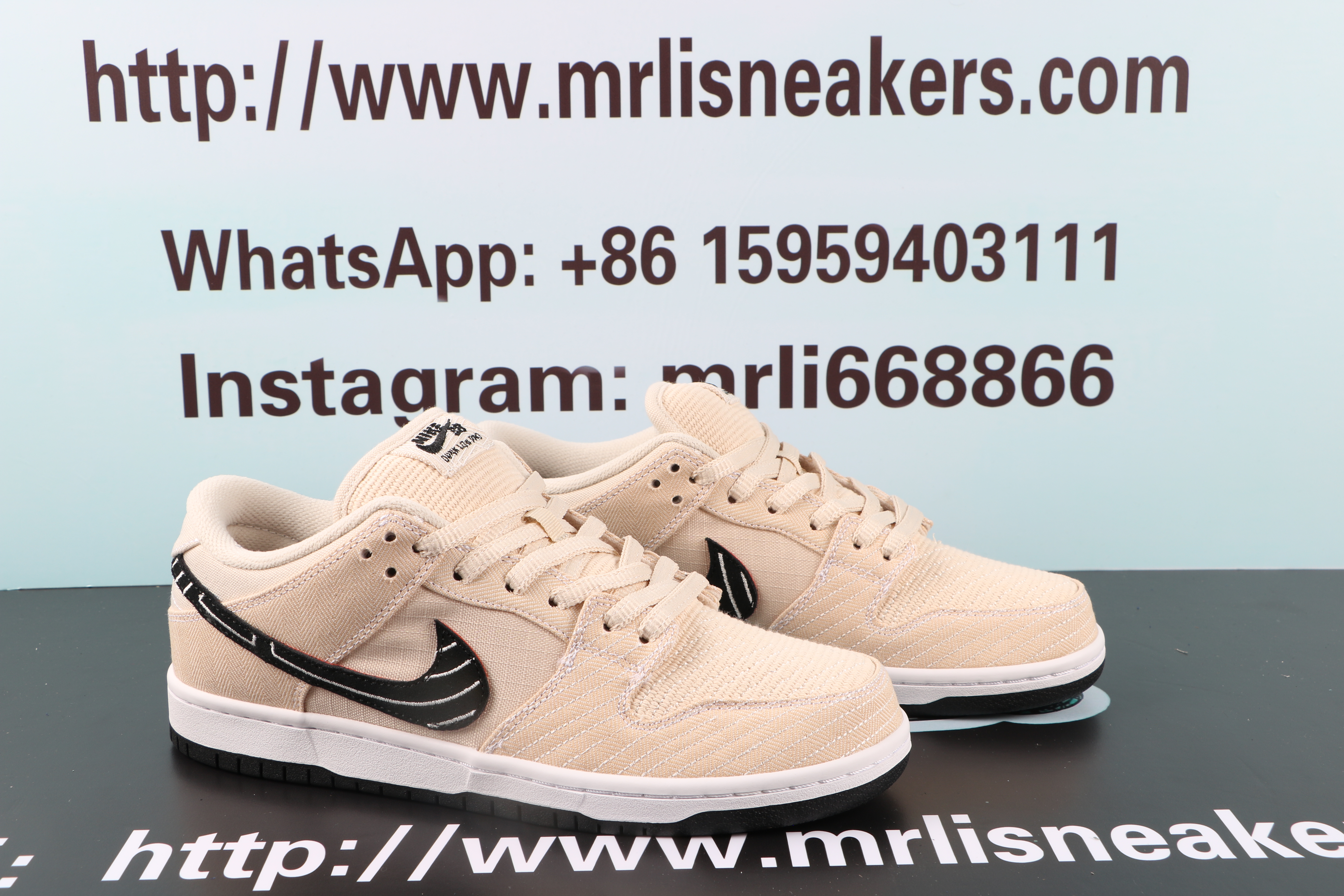 Nike SB Dunk Low X Albino & Preto Pearl White