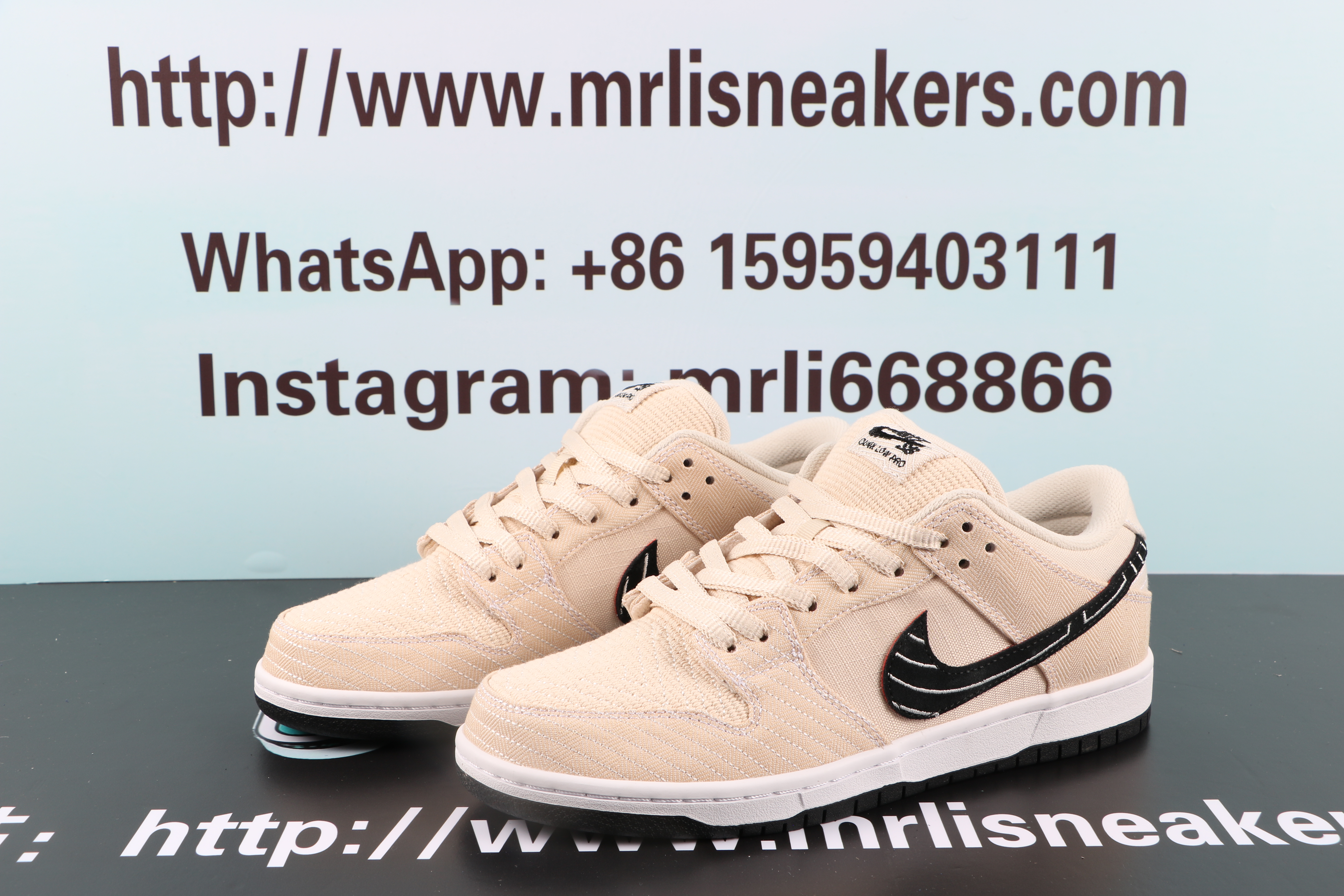 Nike SB Dunk Low X Albino & Preto Pearl White