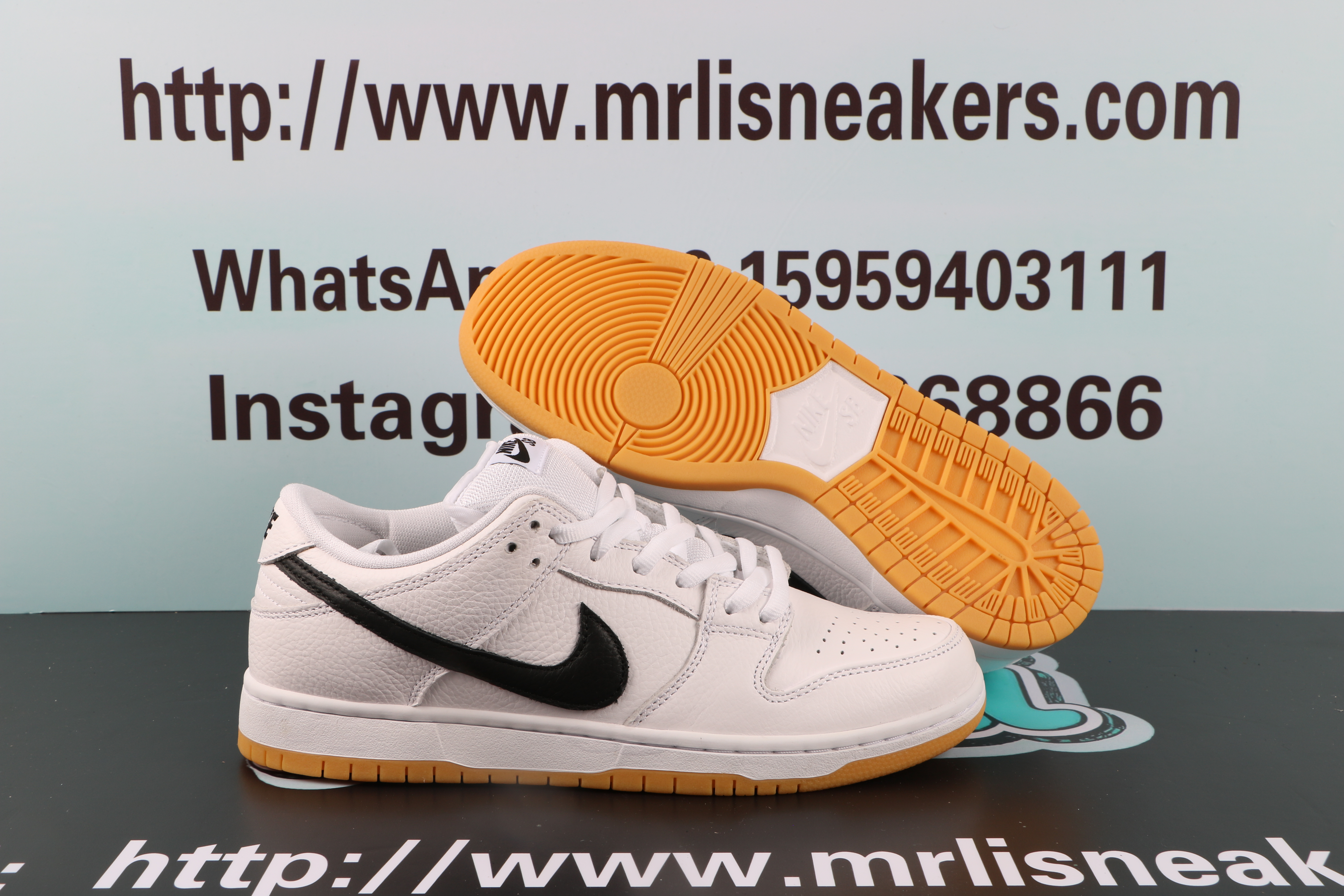 Nike Dunk SB Low pro iso "white gum"