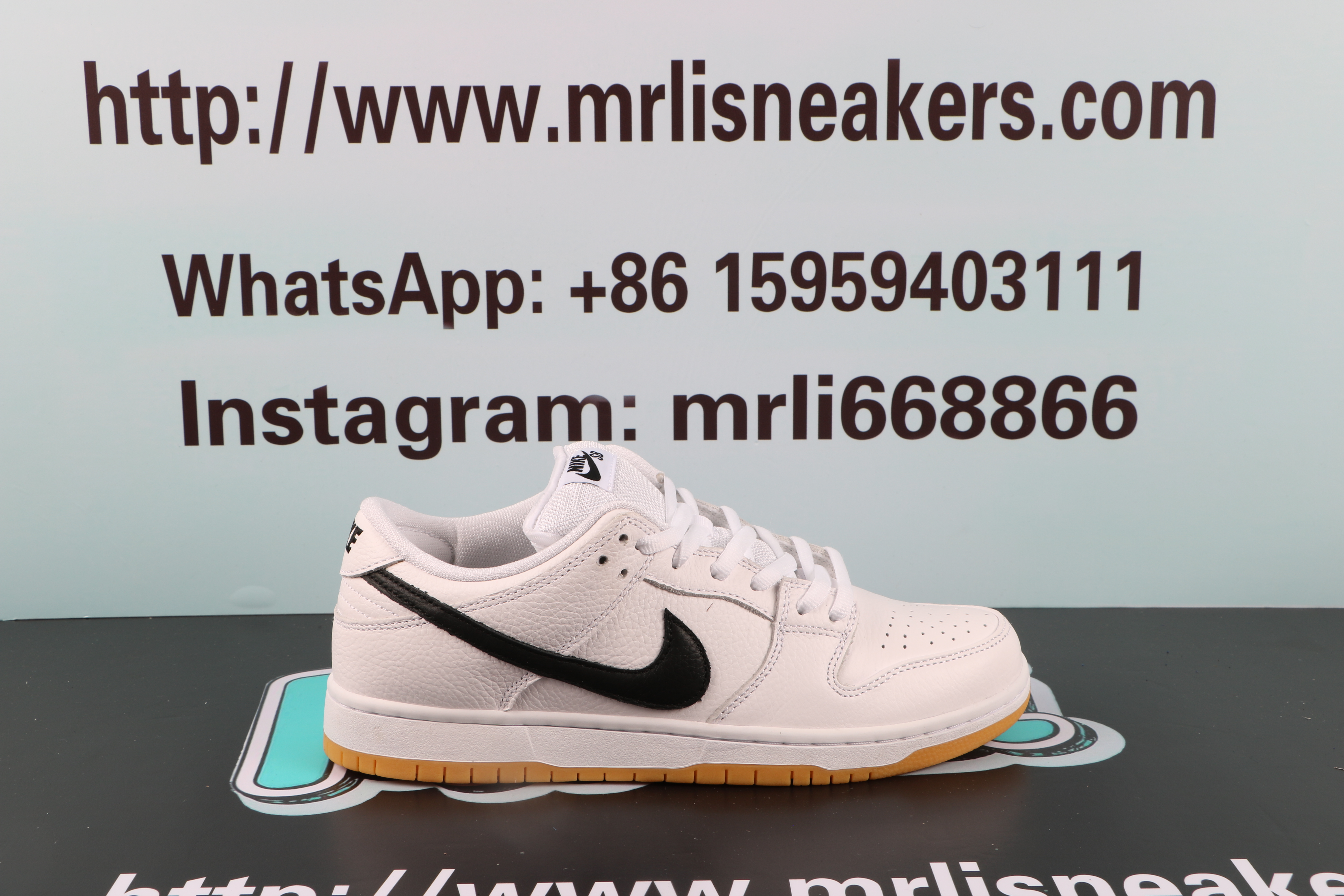 Nike Dunk SB Low pro iso "white gum"