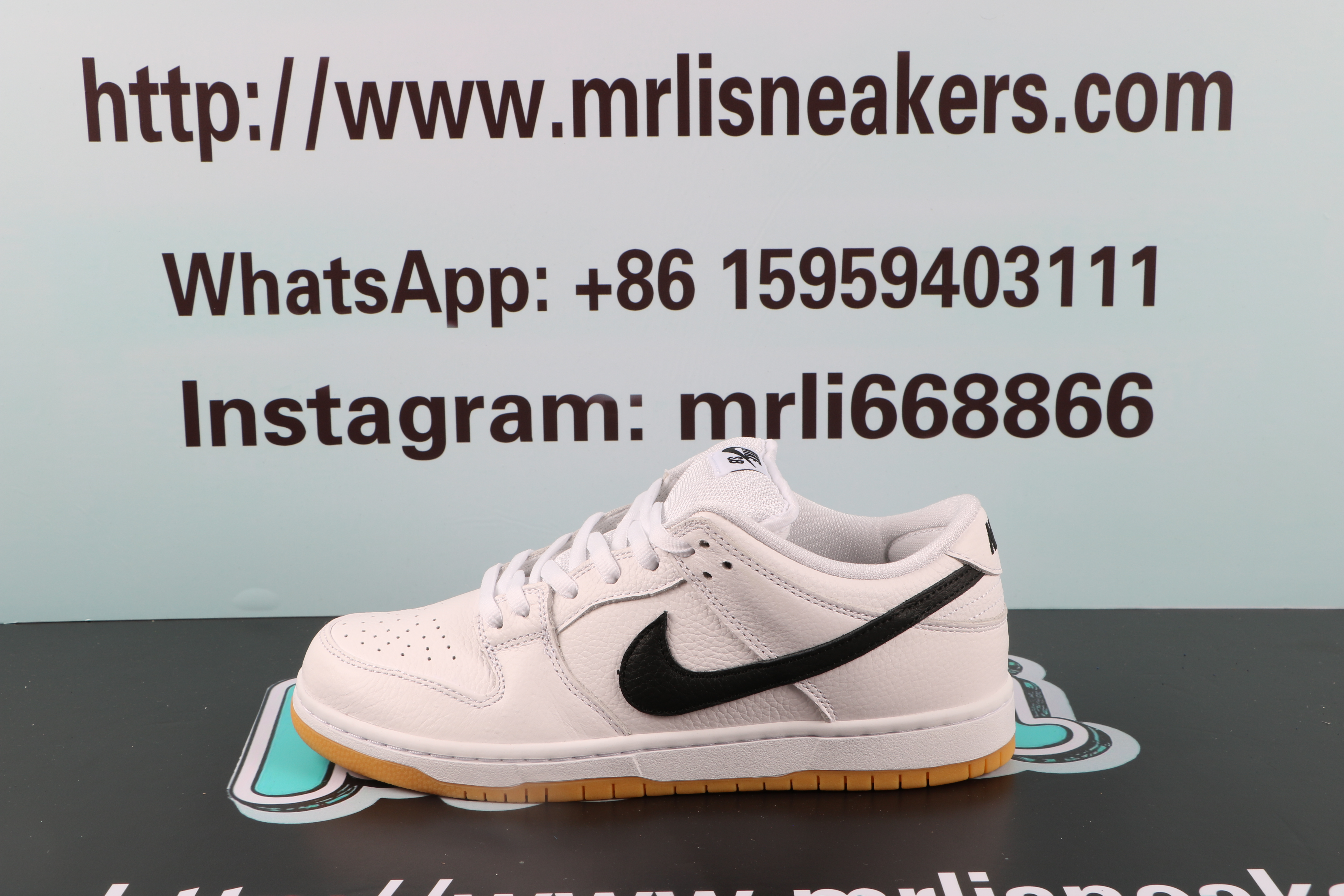 Nike Dunk SB Low pro iso "white gum"