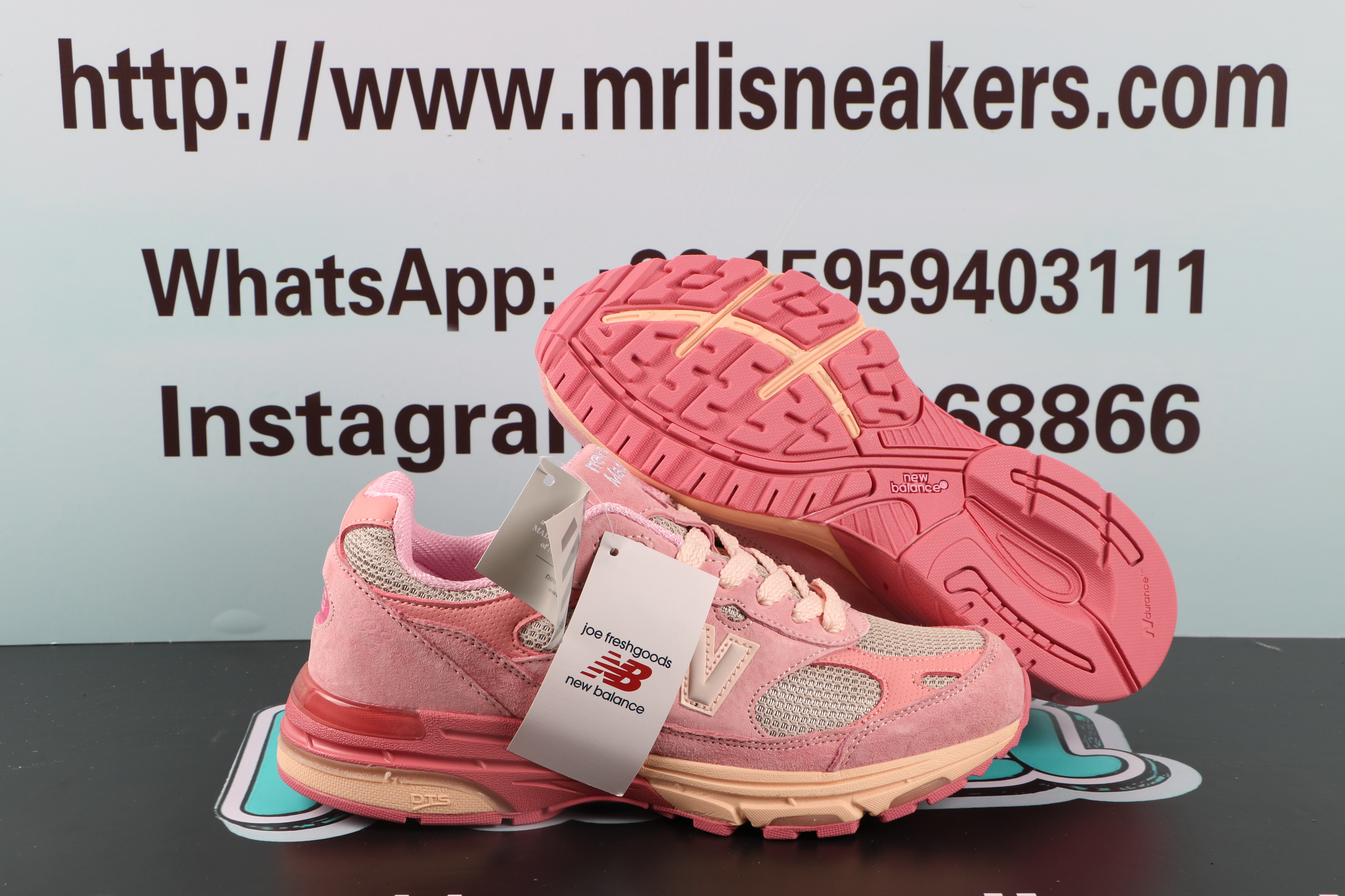 New Balance 993 Joe Freshgoods Performance Art Powder Pink