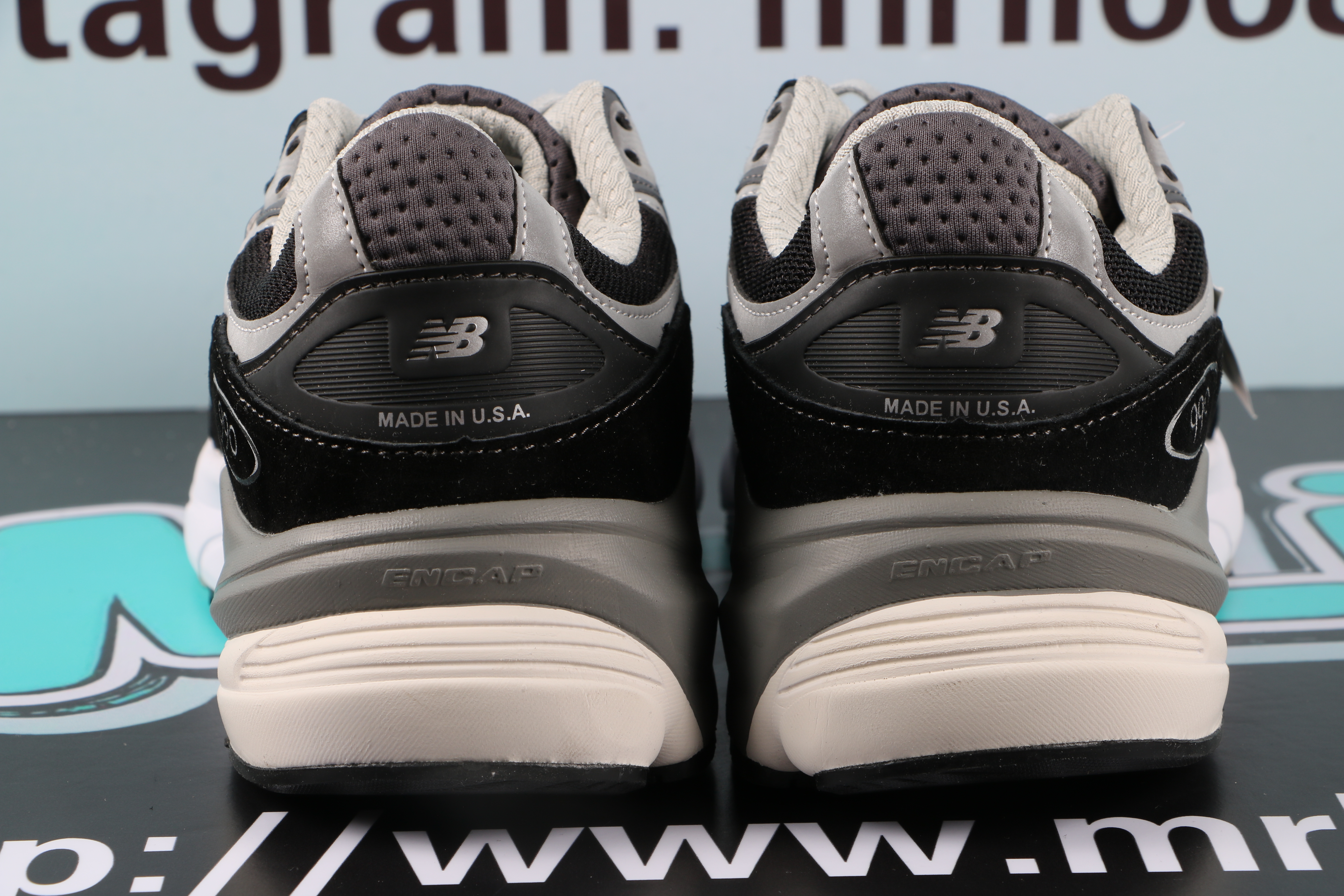 New Balance 990V6 MiUSA Balck Grey White