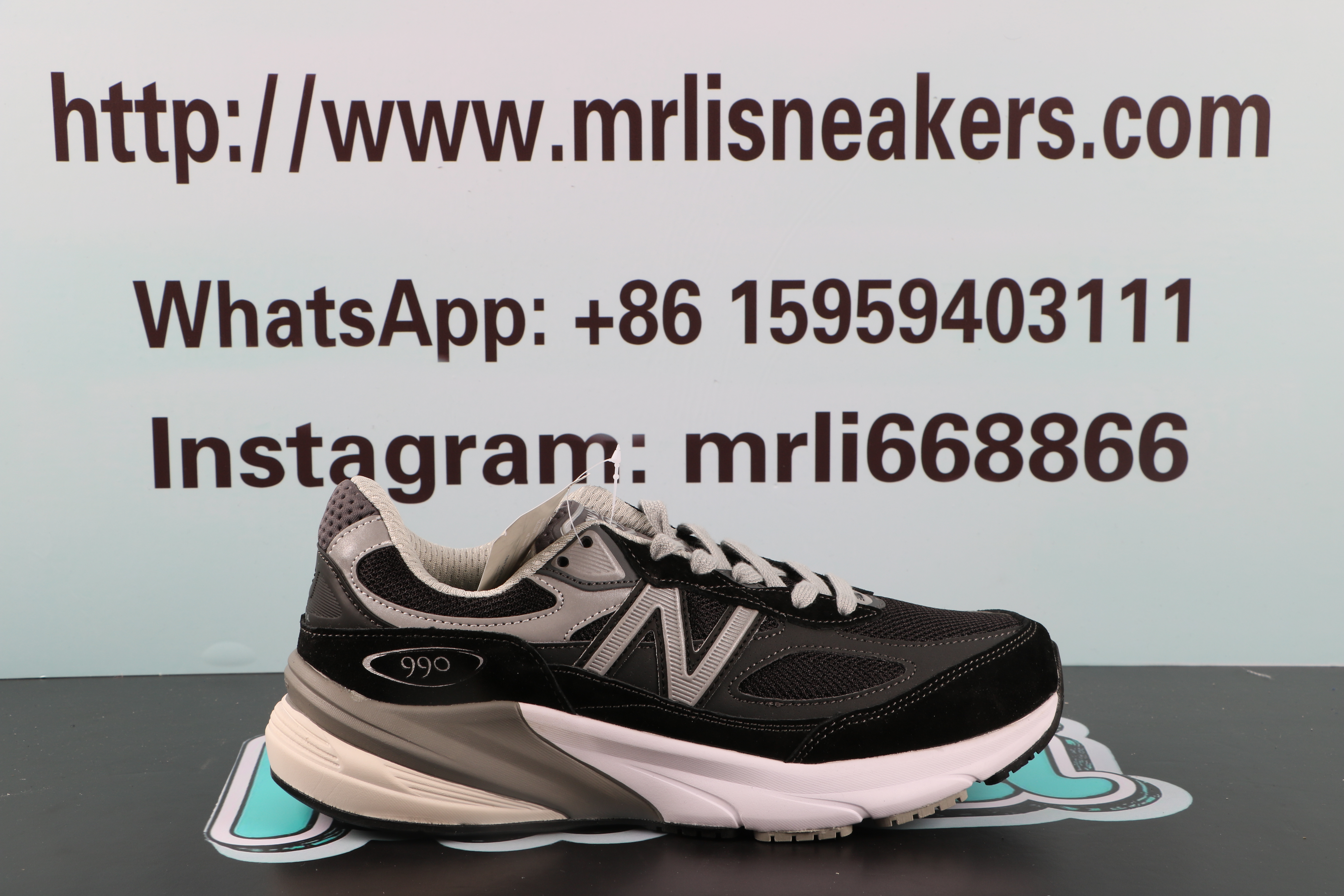 New Balance 990V6 MiUSA Balck Grey White