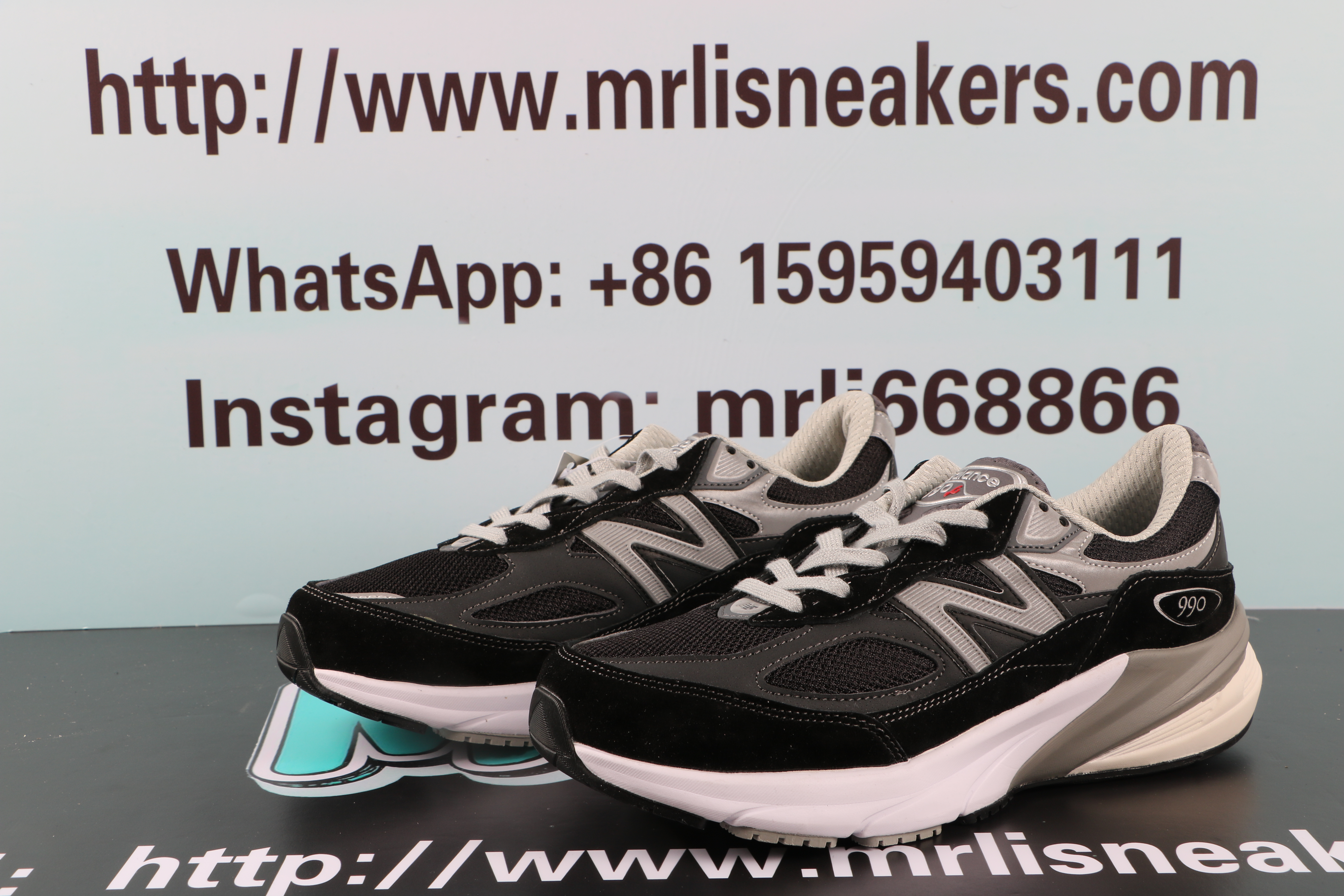 New Balance 990V6 MiUSA Balck Grey White