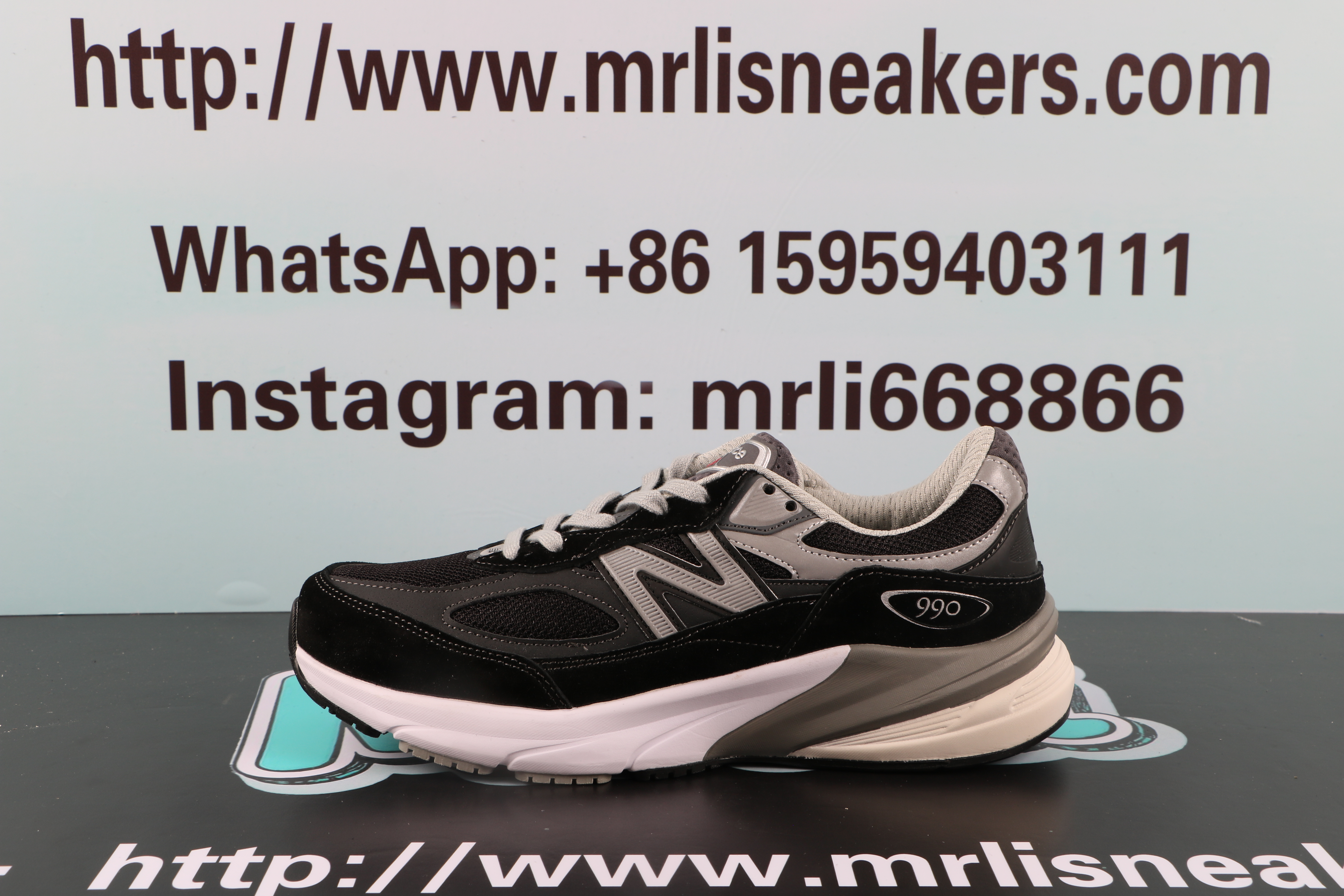 New Balance 990V6 MiUSA Balck Grey White