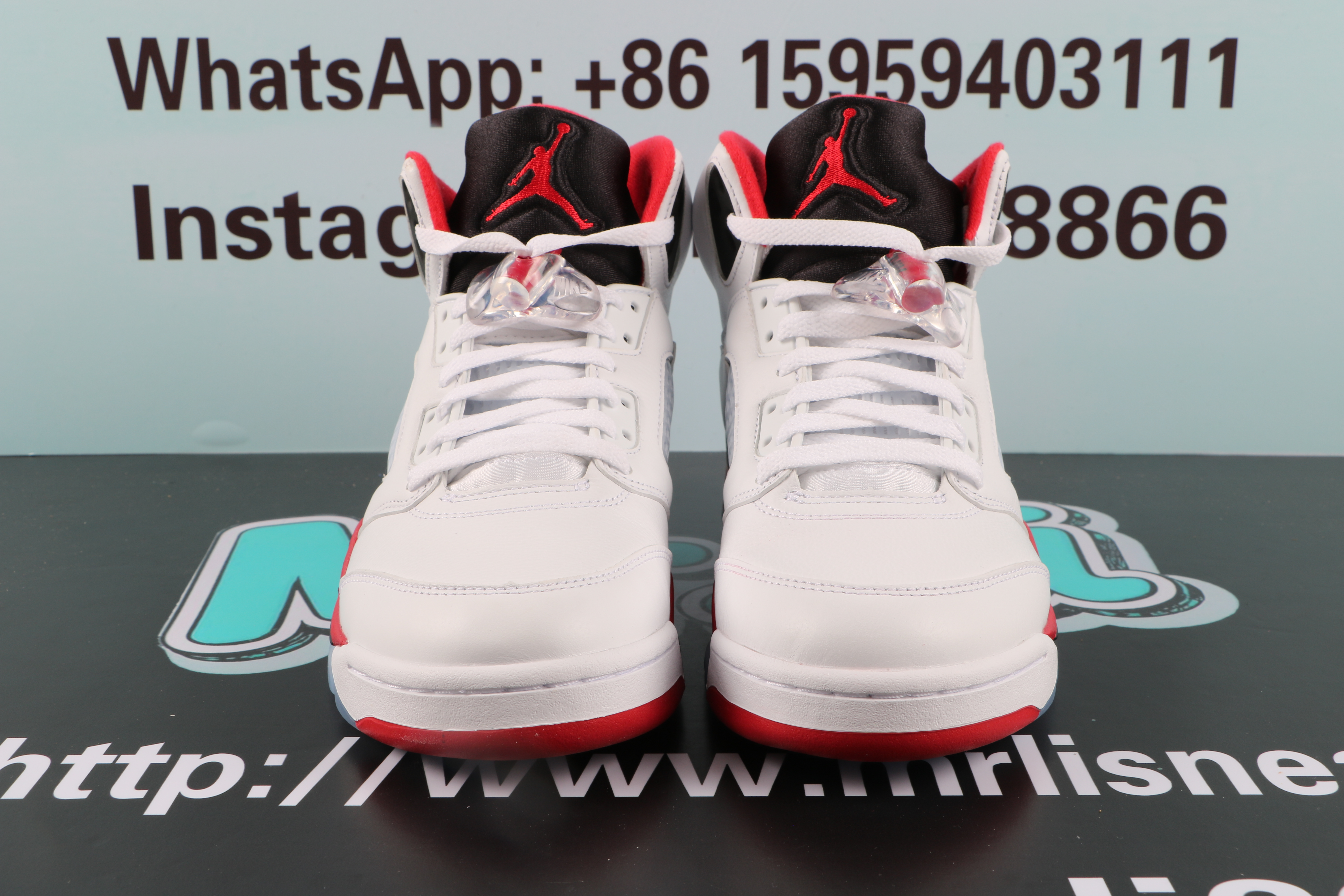 Jordan 5 Retro Fire Red Black Tongue