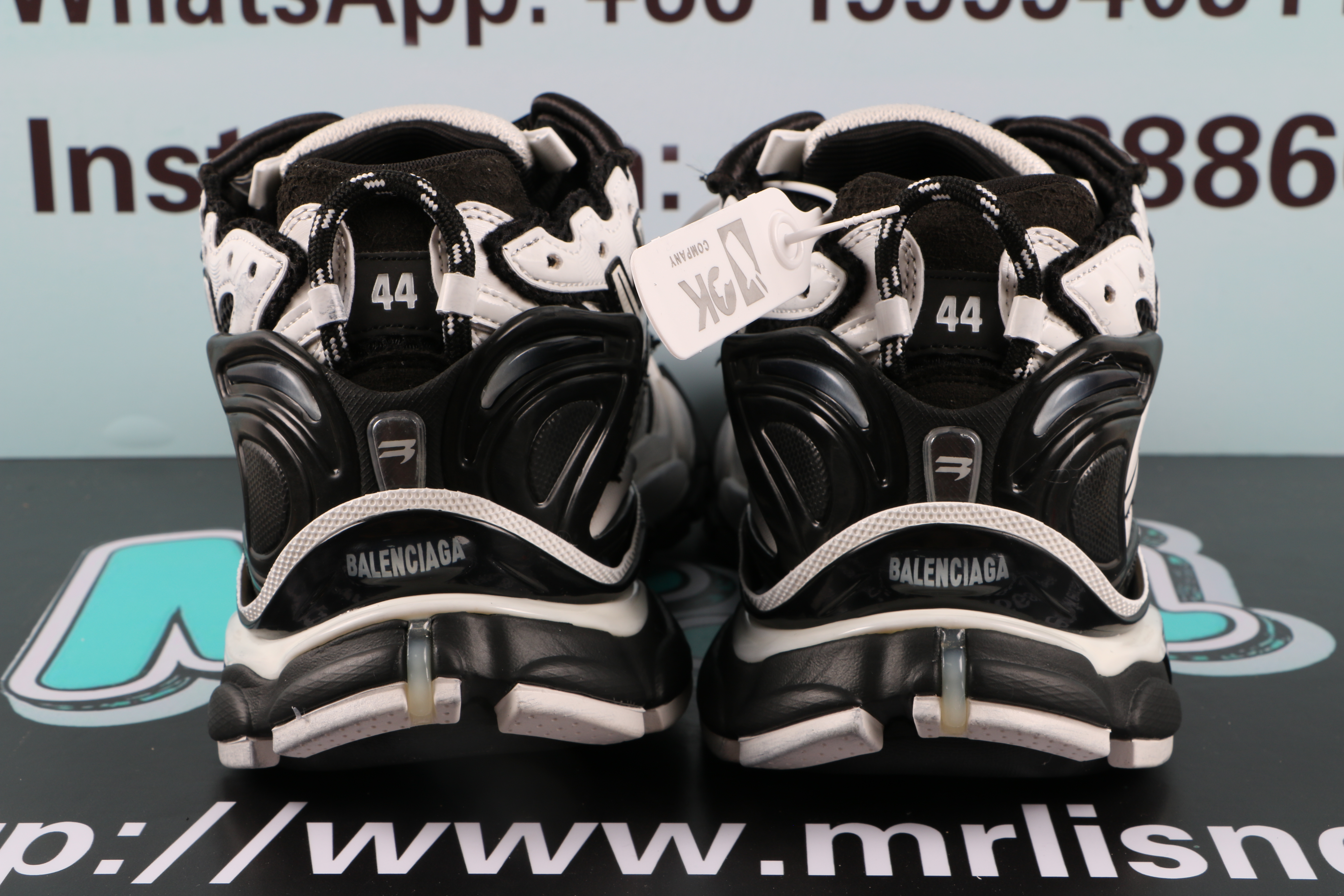 Balenciaga Runner Black White