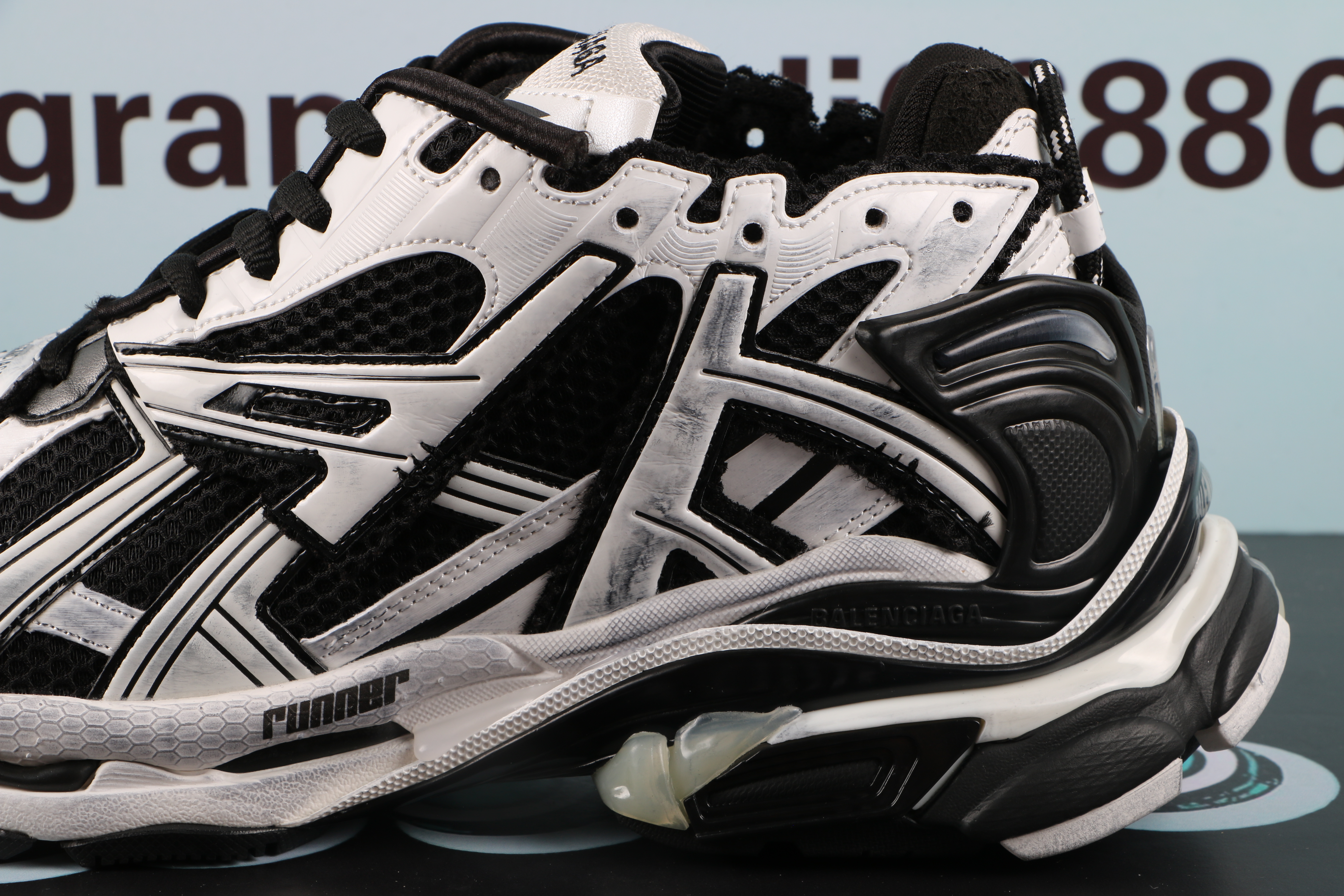 Balenciaga Runner Black White