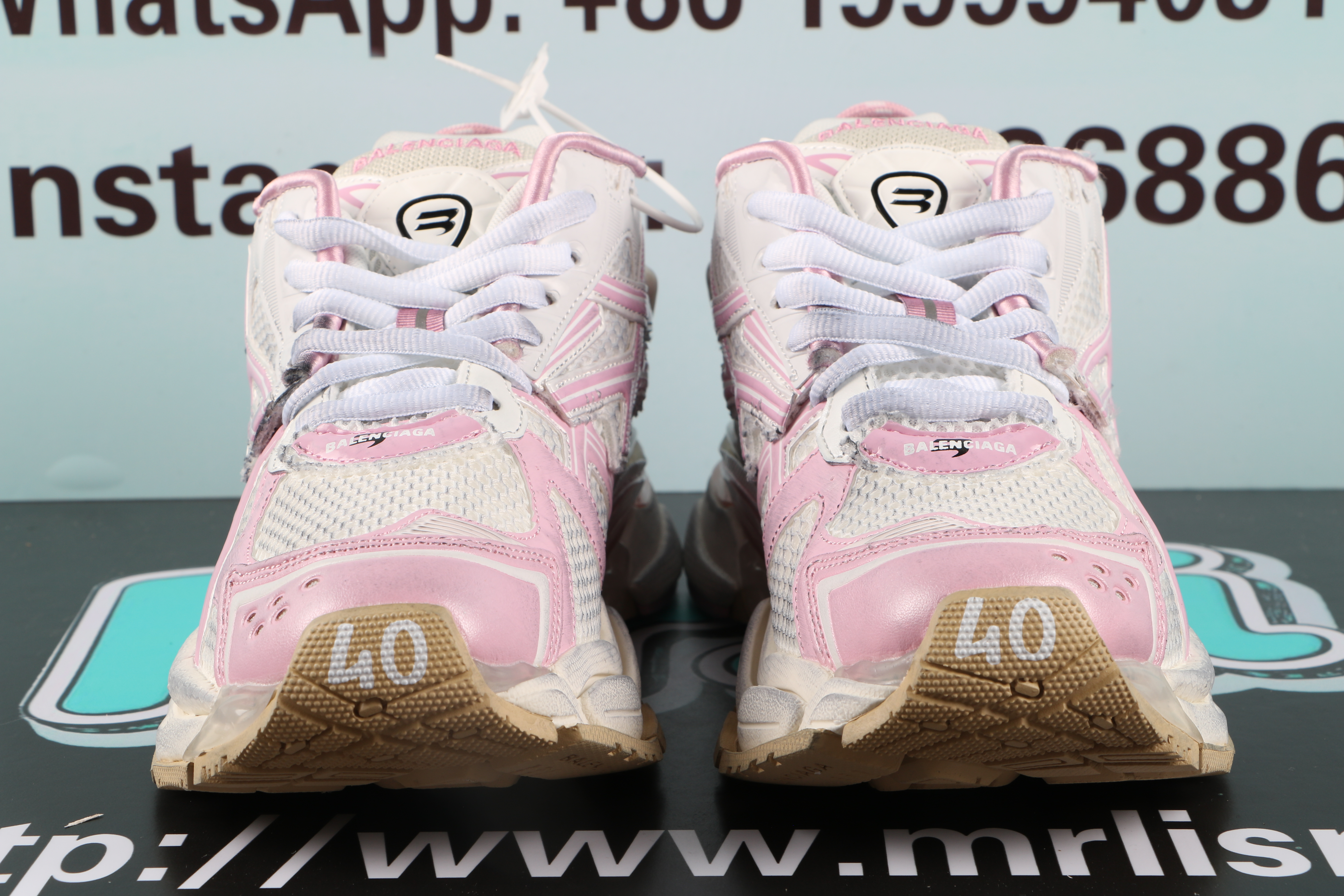 Balenciaga Runner Pink White