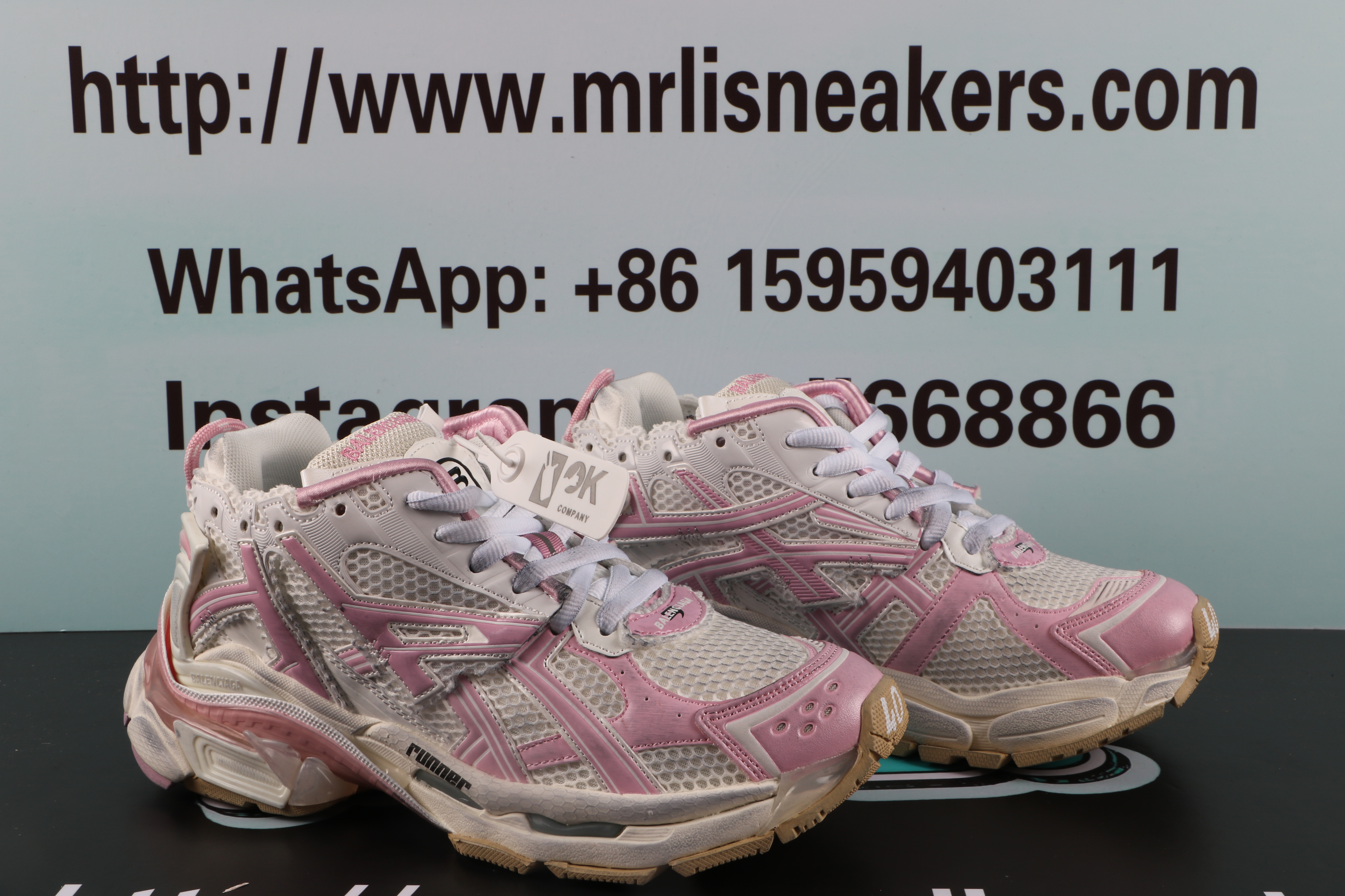 Balenciaga Runner Pink White