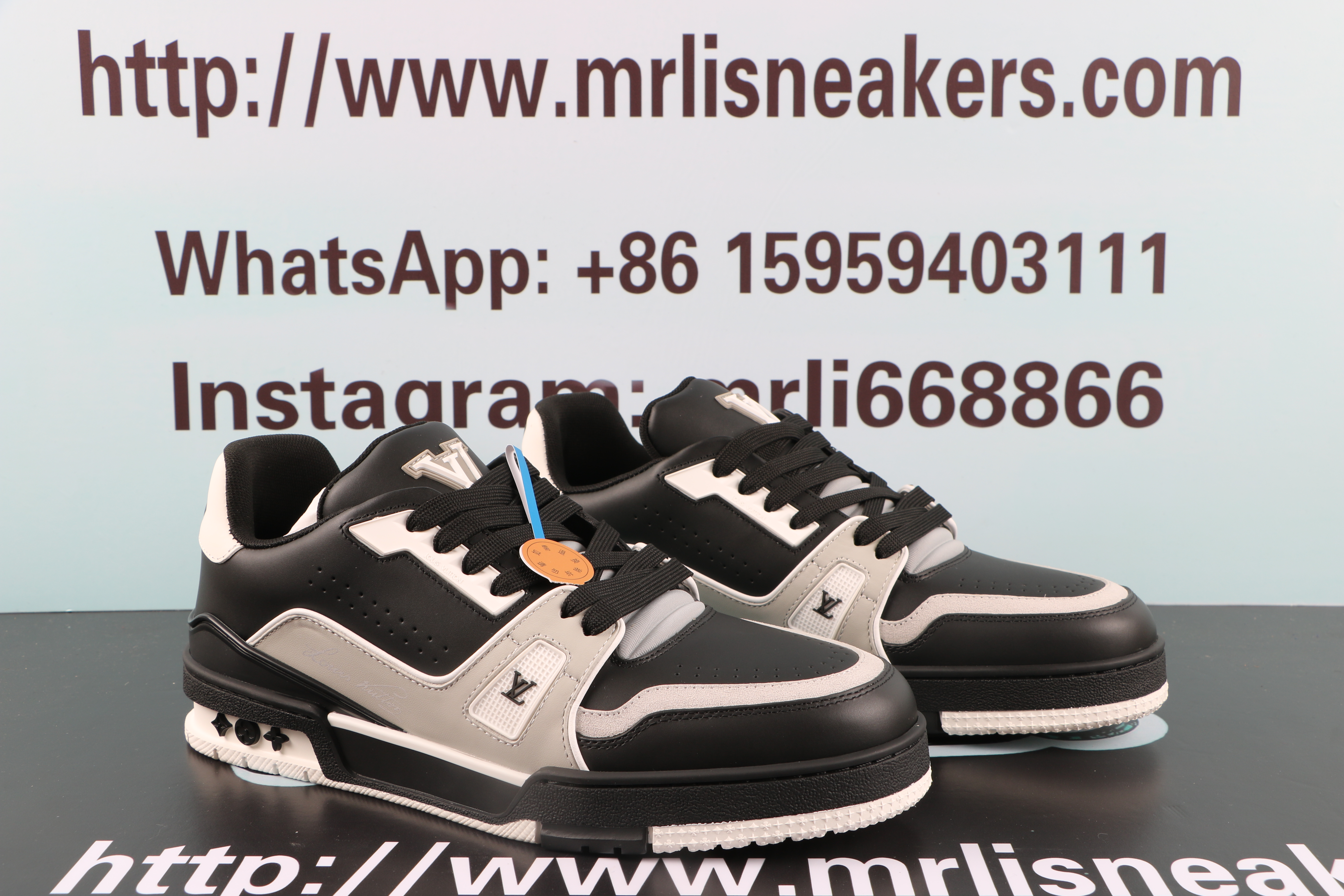 Louis Vuitton LV Trainer #54 Black Grey