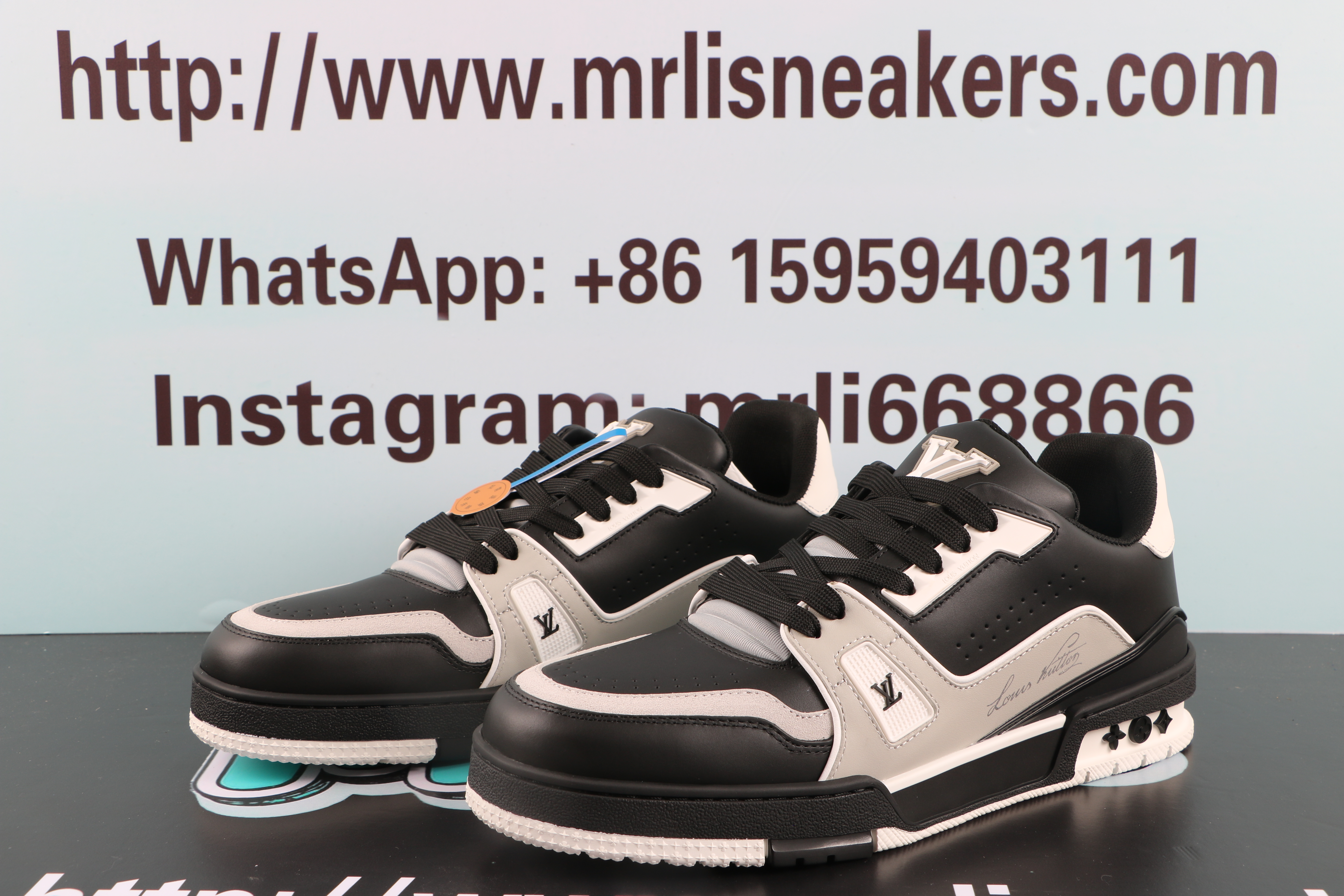 Louis Vuitton LV Trainer #54 Black Grey