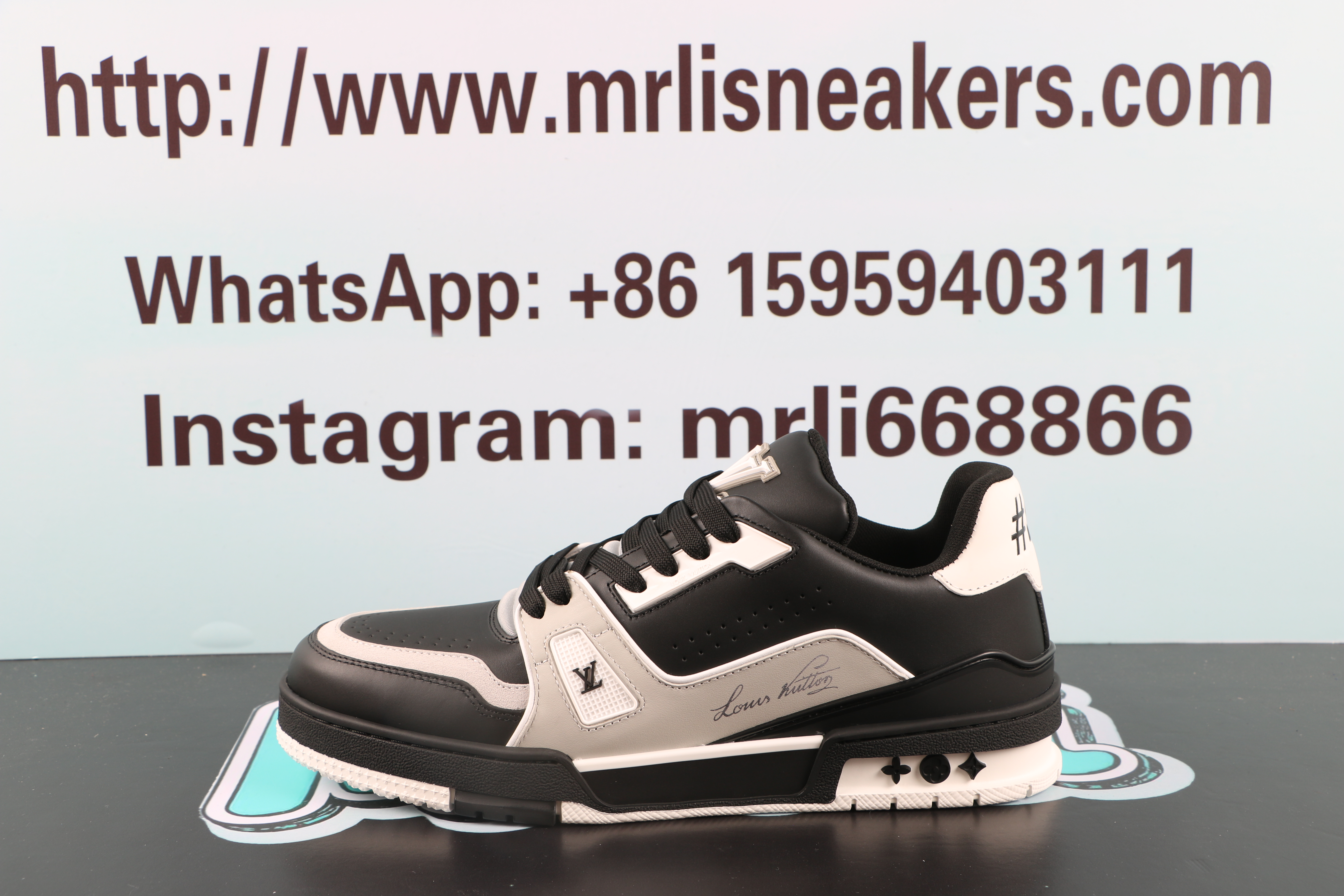 Louis Vuitton LV Trainer #54 Black Grey