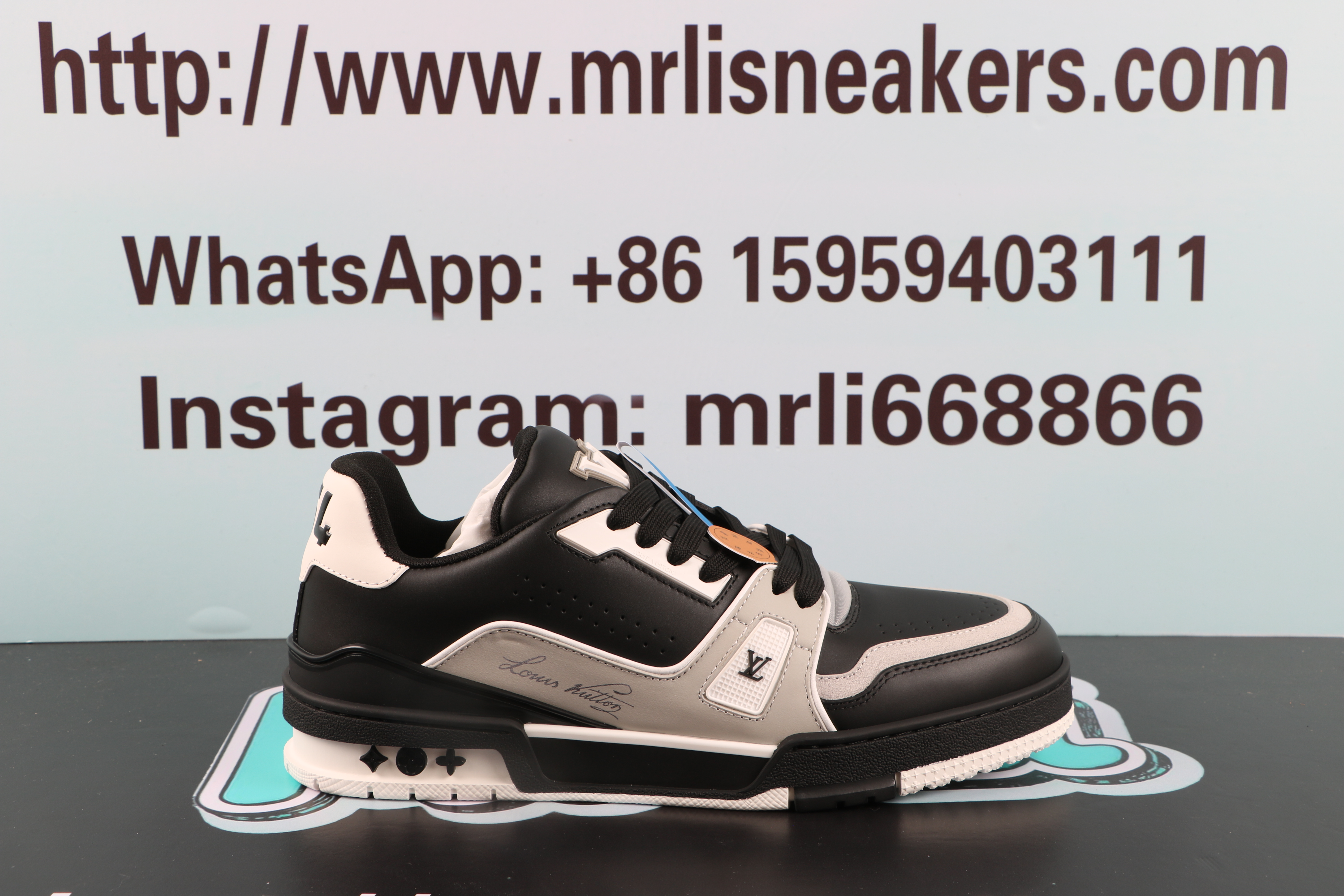 Louis Vuitton LV Trainer #54 Black Grey