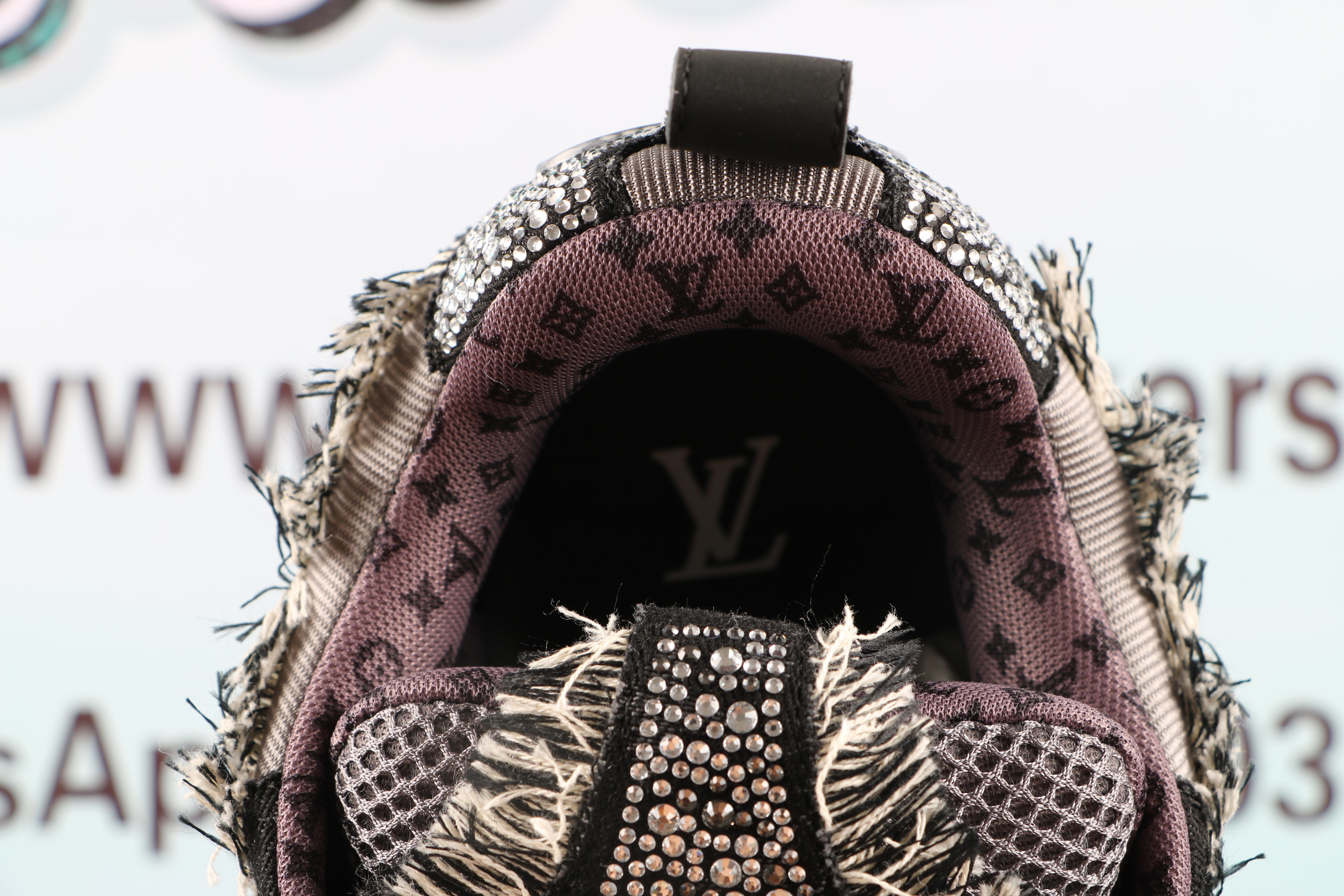 Louis Vuitton Skate Trainer Black Swarovski Monogran
