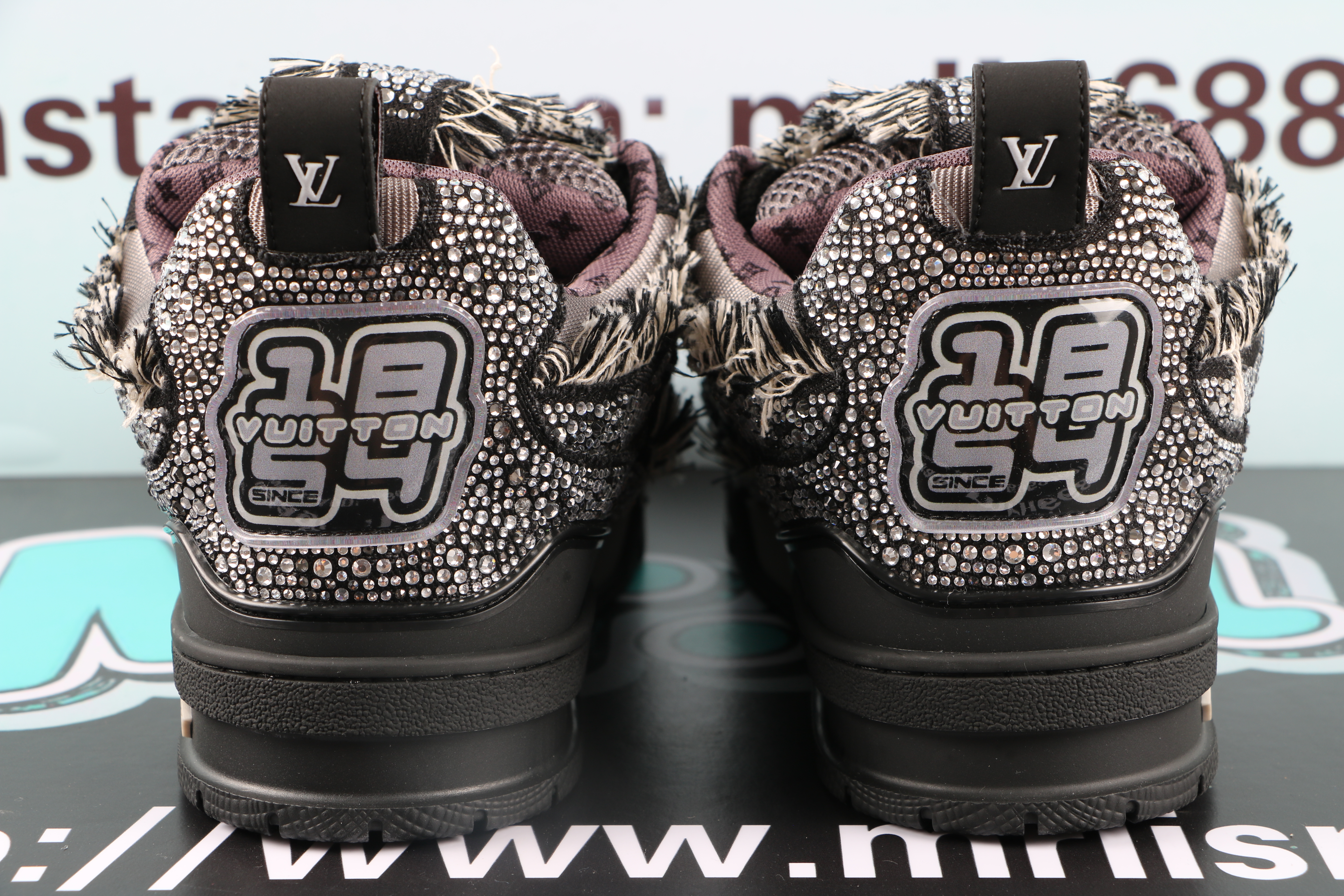 Louis Vuitton Skate Trainer Black Swarovski Monogran