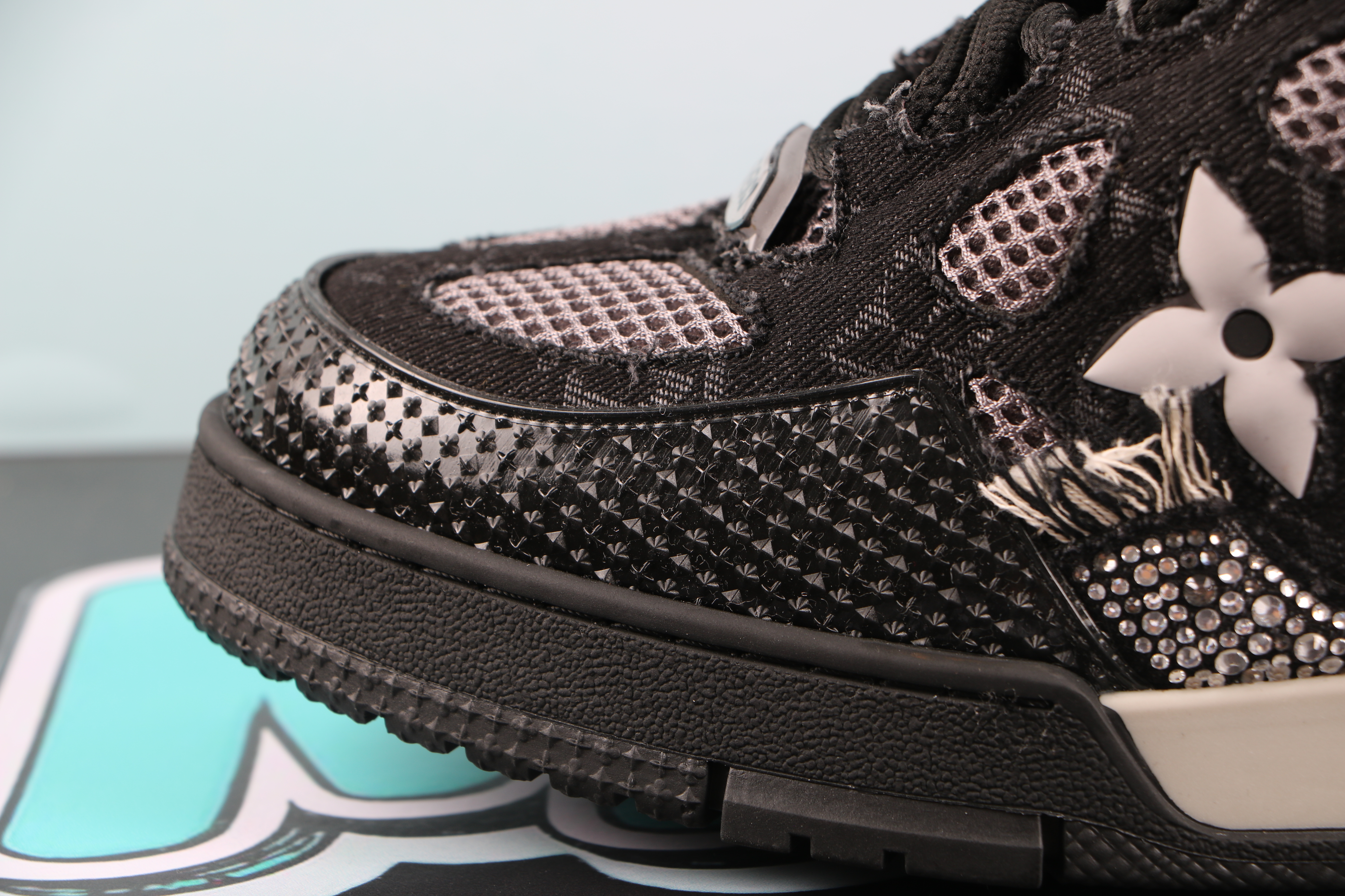 Louis Vuitton Skate Trainer Black Swarovski Monogran