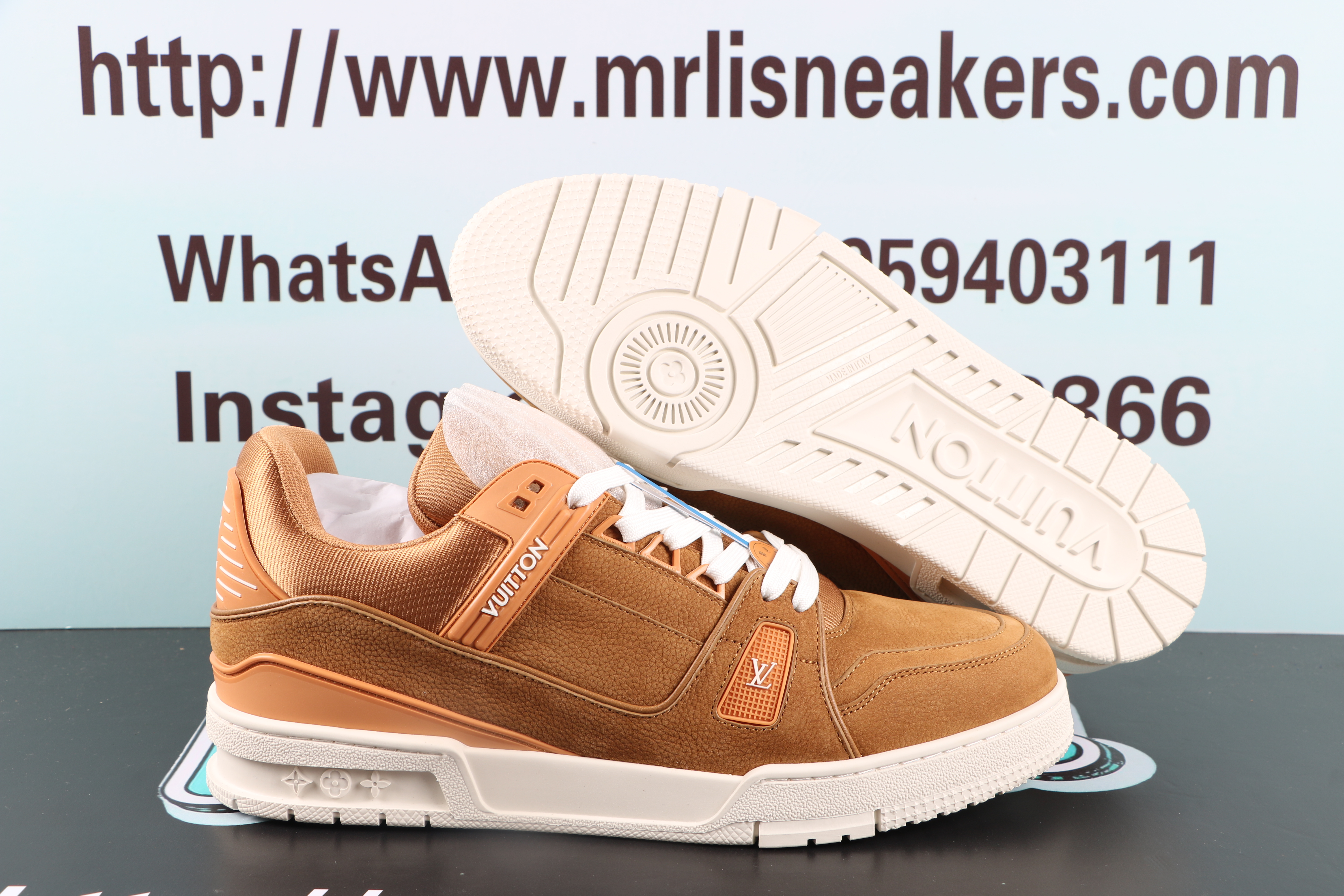 Louis Vuitton LV Trainer Beige