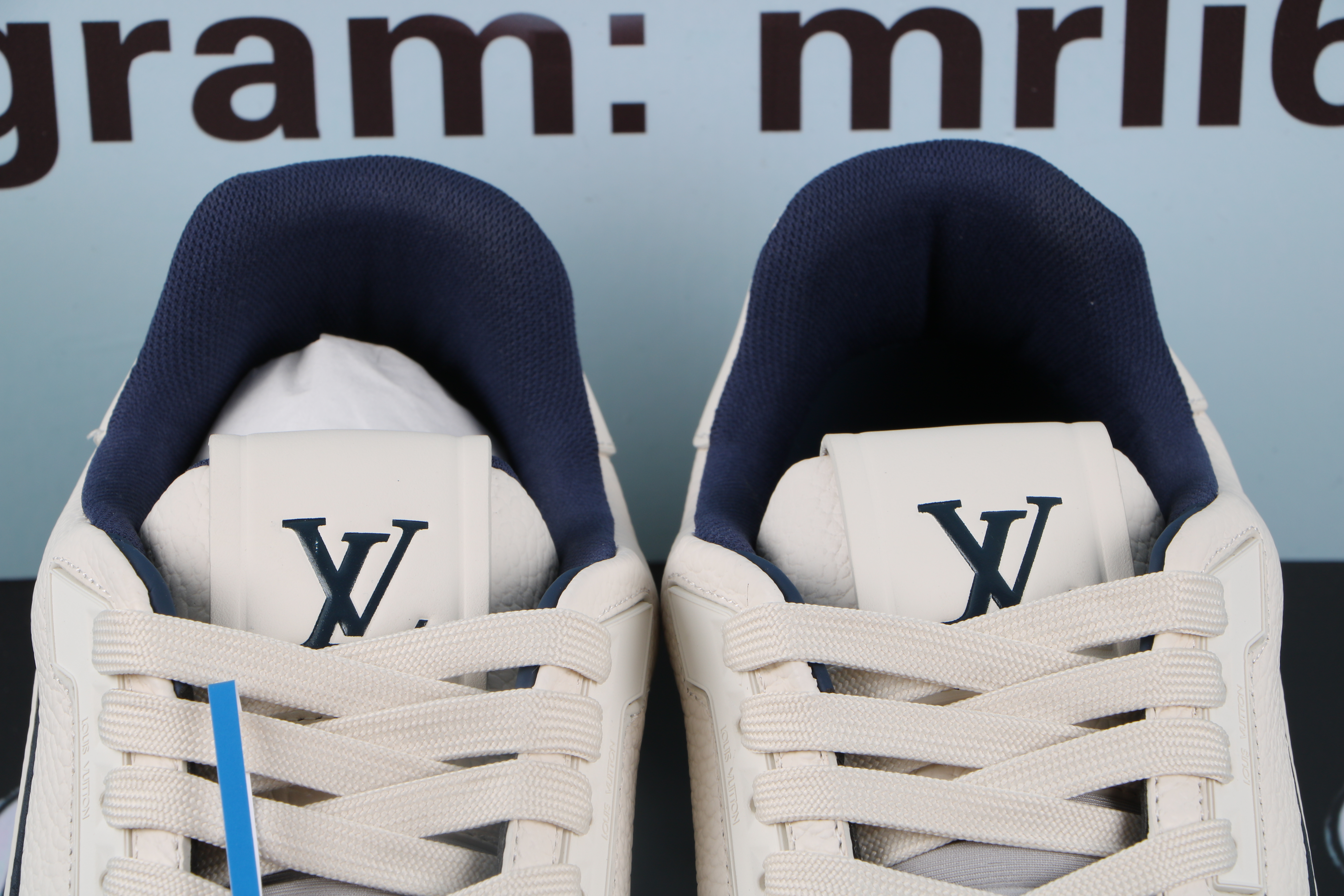 Louis Vuitton LV Trainer #54 Signature White Marine
