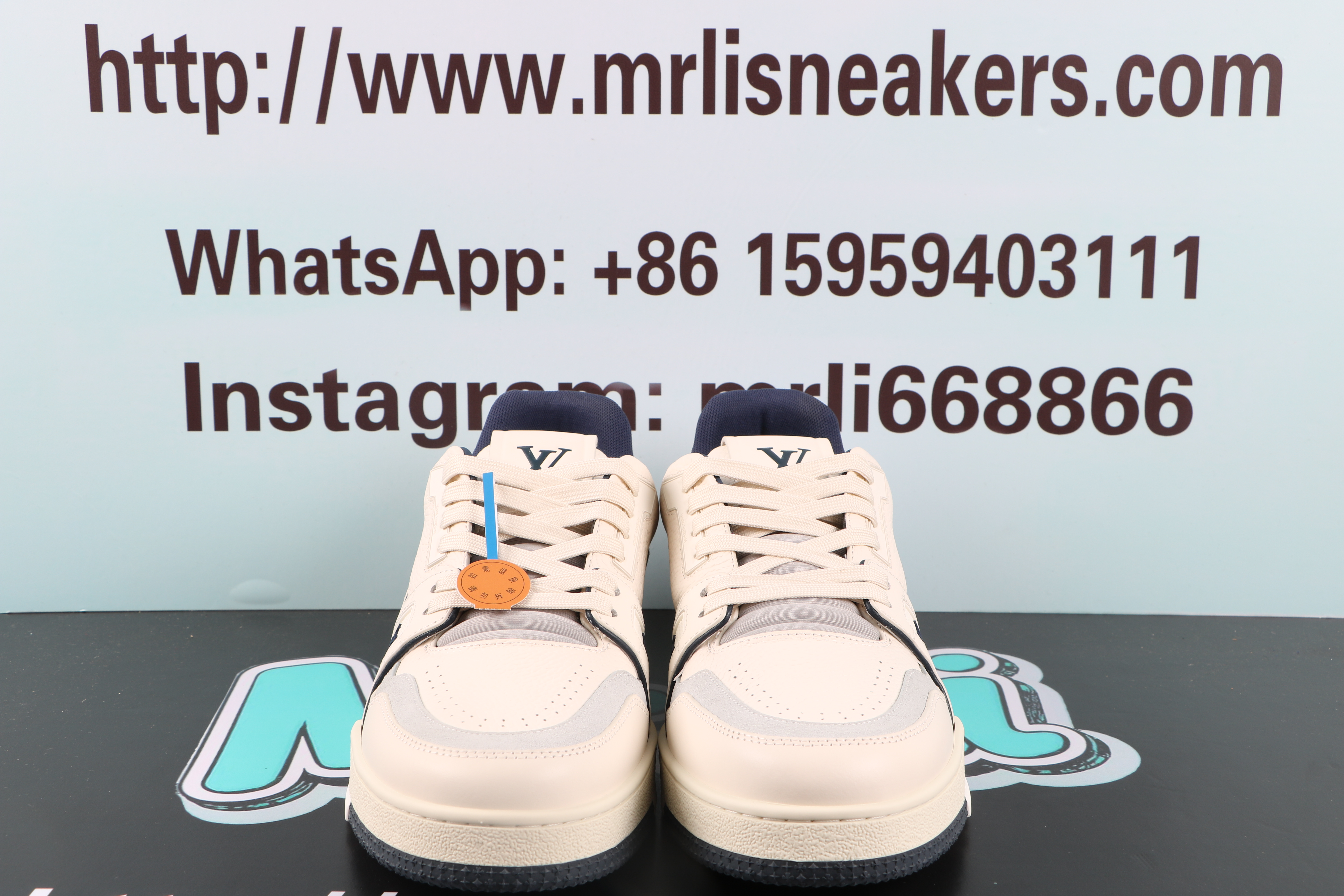 Louis Vuitton LV Trainer #54 Signature White Marine