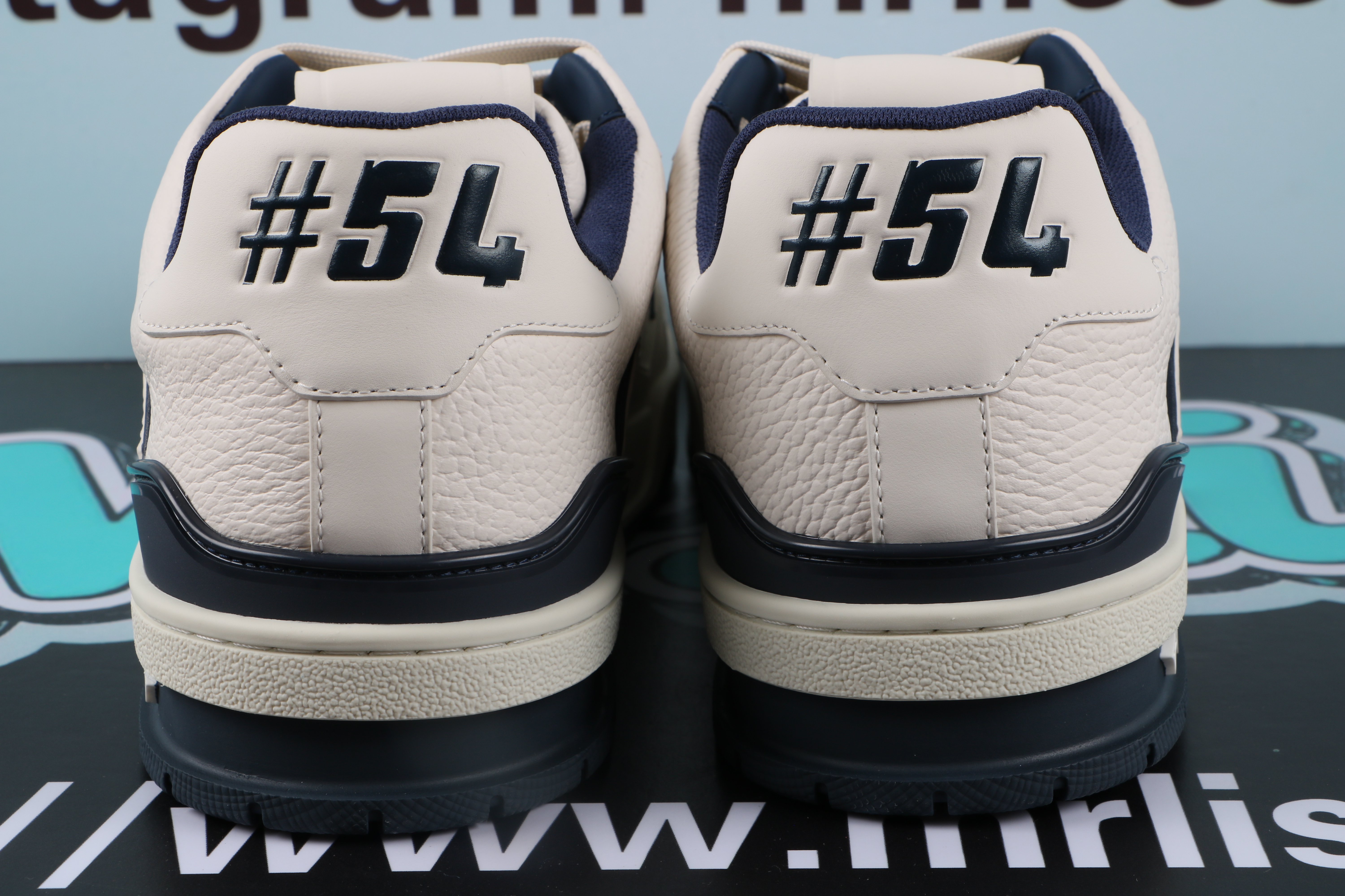 Louis Vuitton LV Trainer #54 Signature White Marine