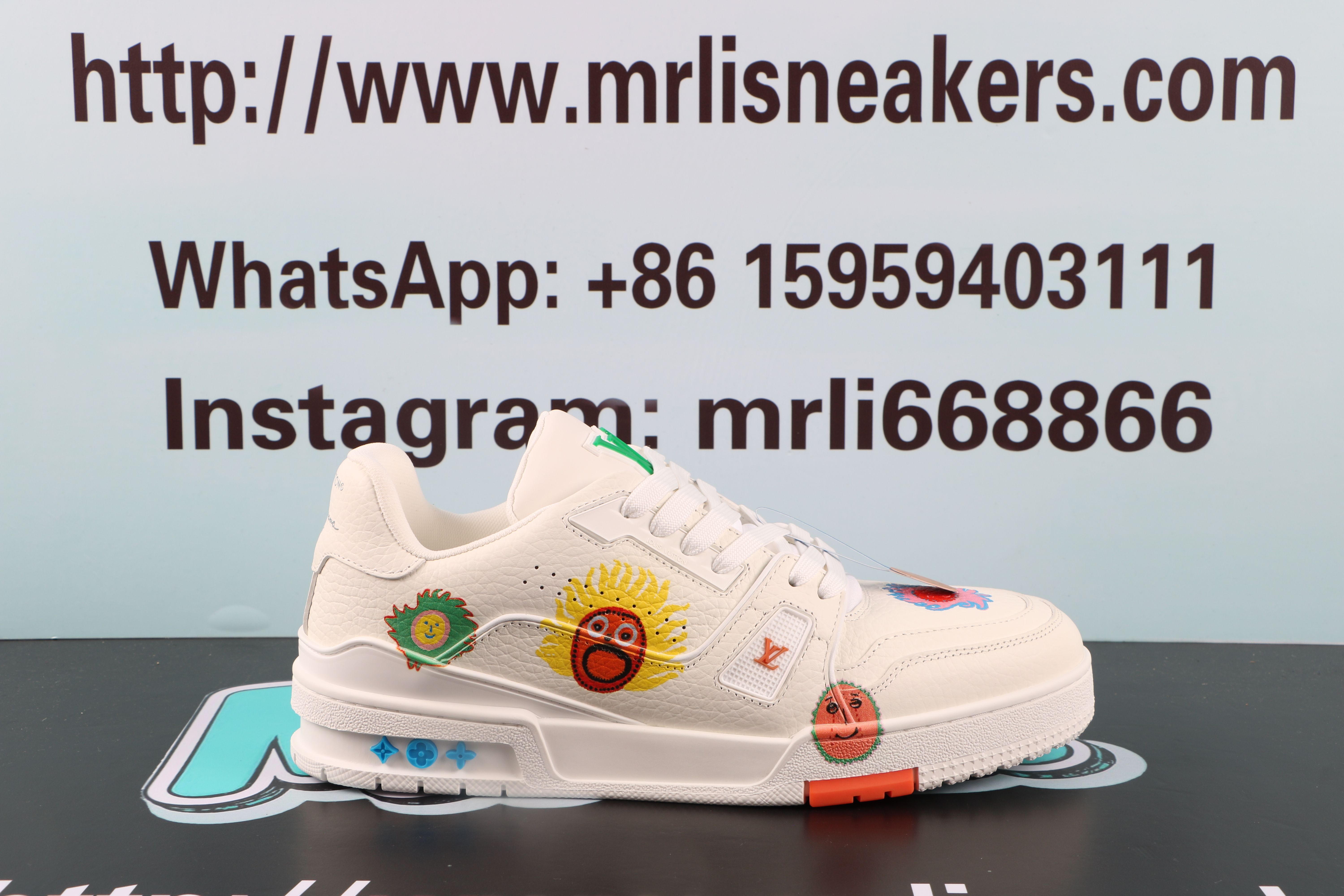 Louis Vuitton x Yayoi Kusama Trainer White Print