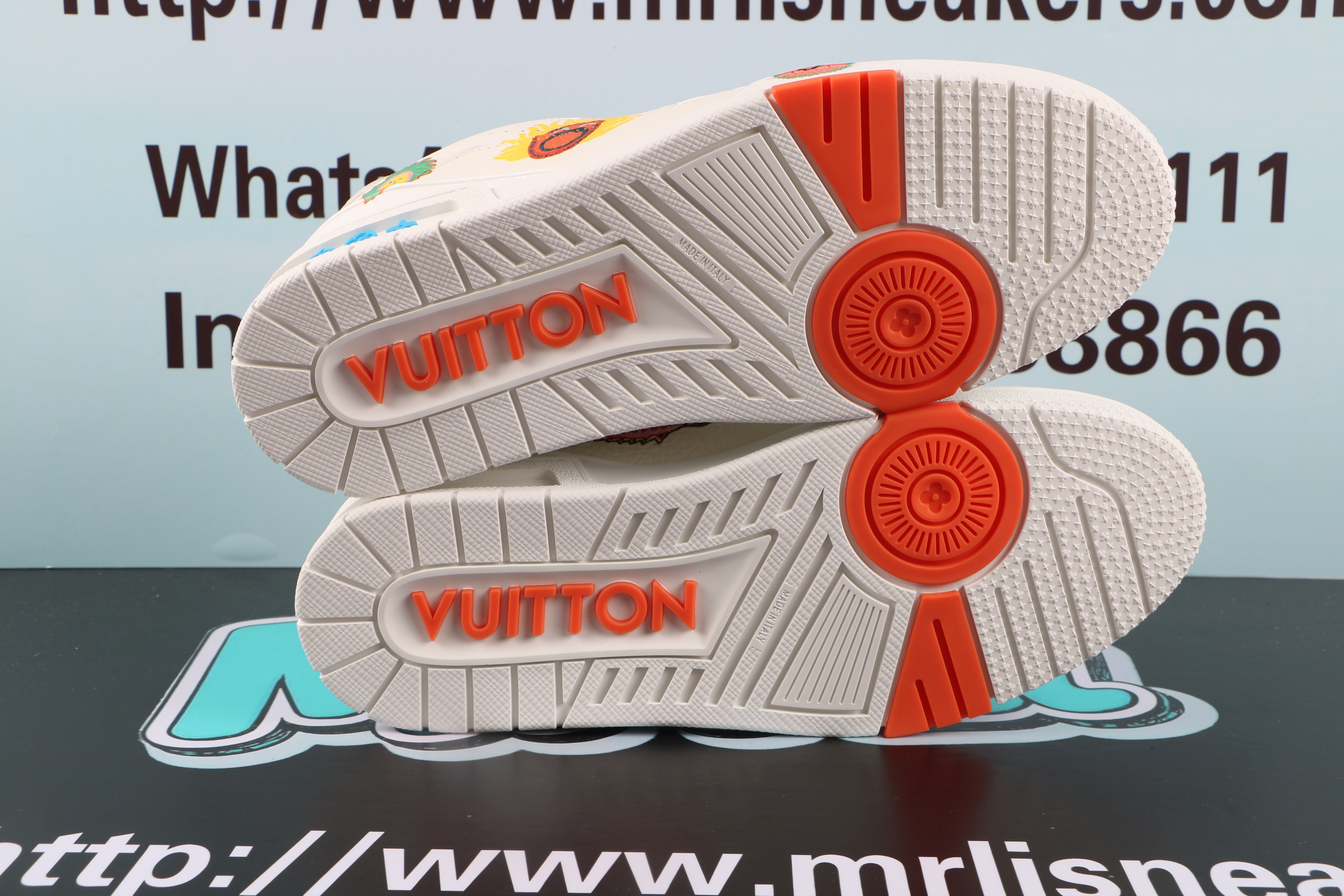 Louis Vuitton x Yayoi Kusama Trainer White Print