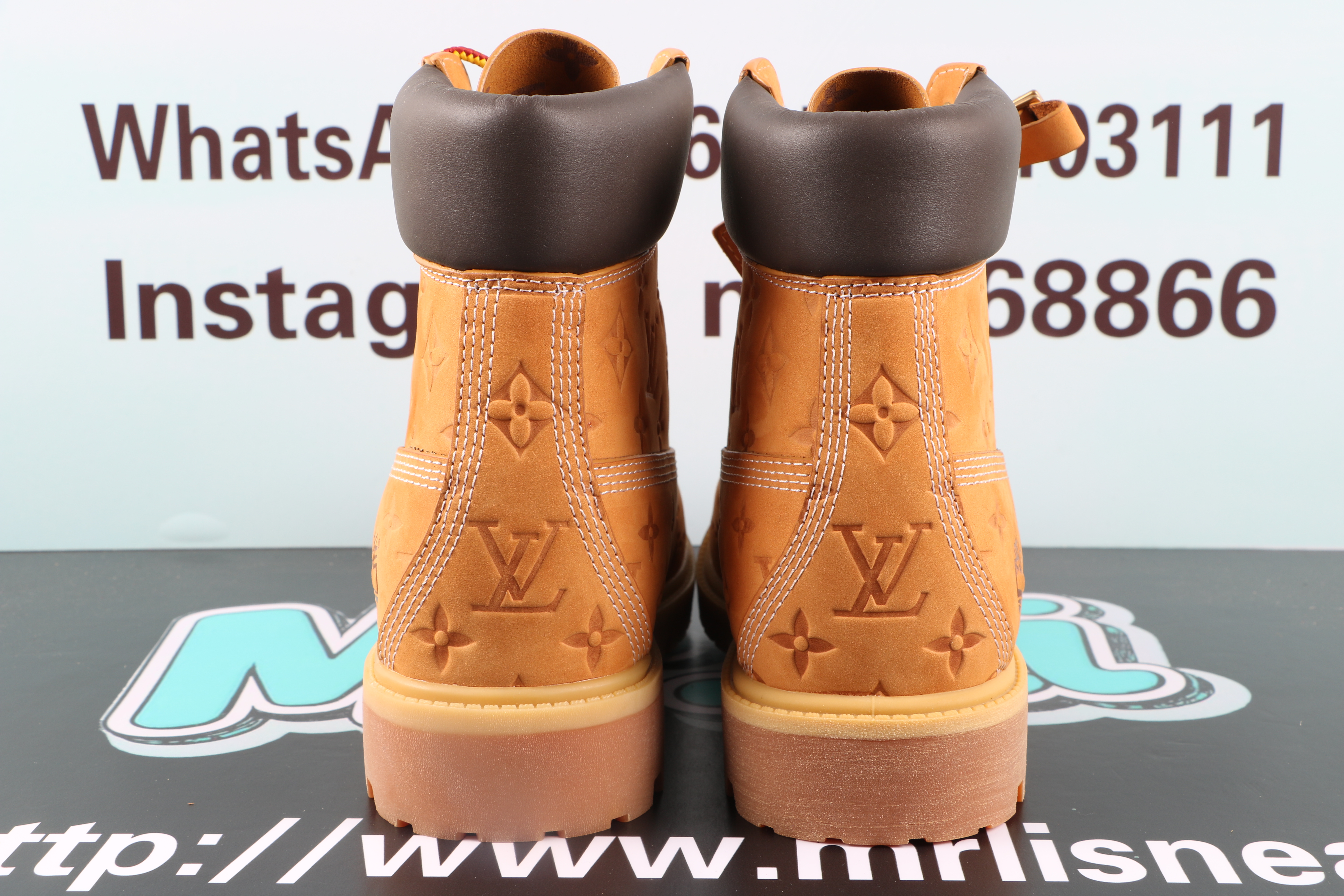 Louis Vuitton Timberland 6 Ankle Boot Wheat Monogram