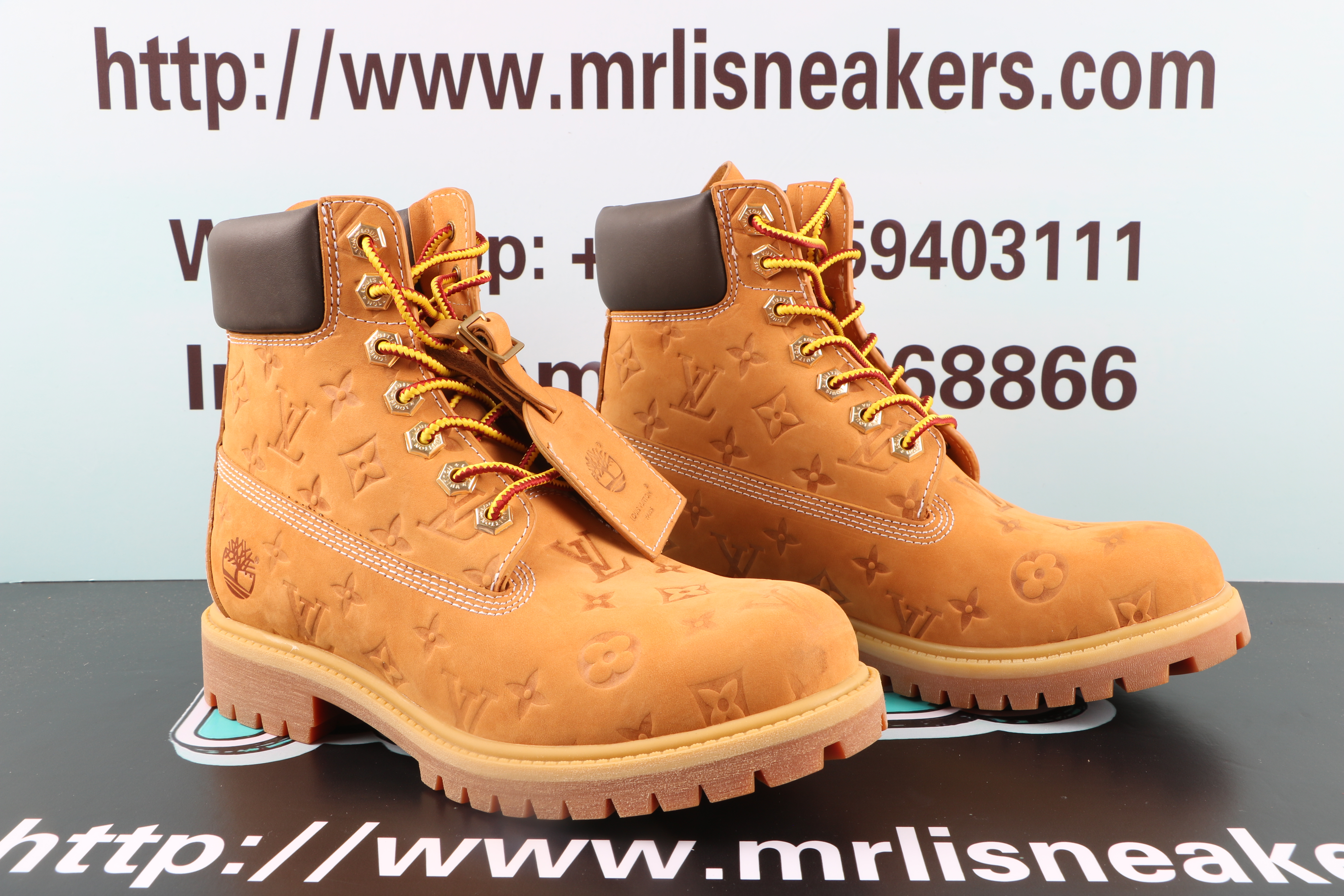 Louis Vuitton Timberland 6 Ankle Boot Wheat Monogram