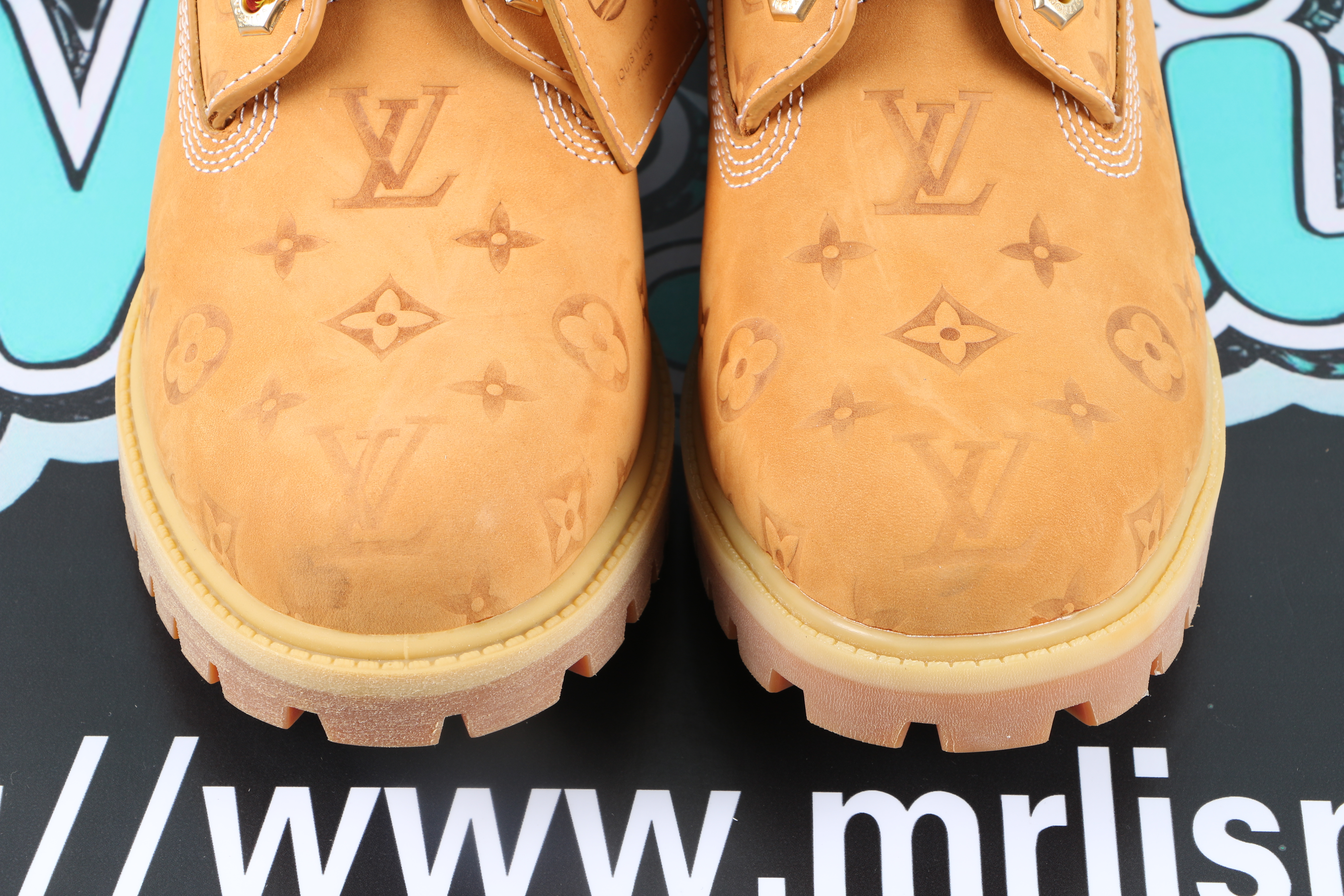 Louis Vuitton Timberland 6 Ankle Boot Wheat Monogram