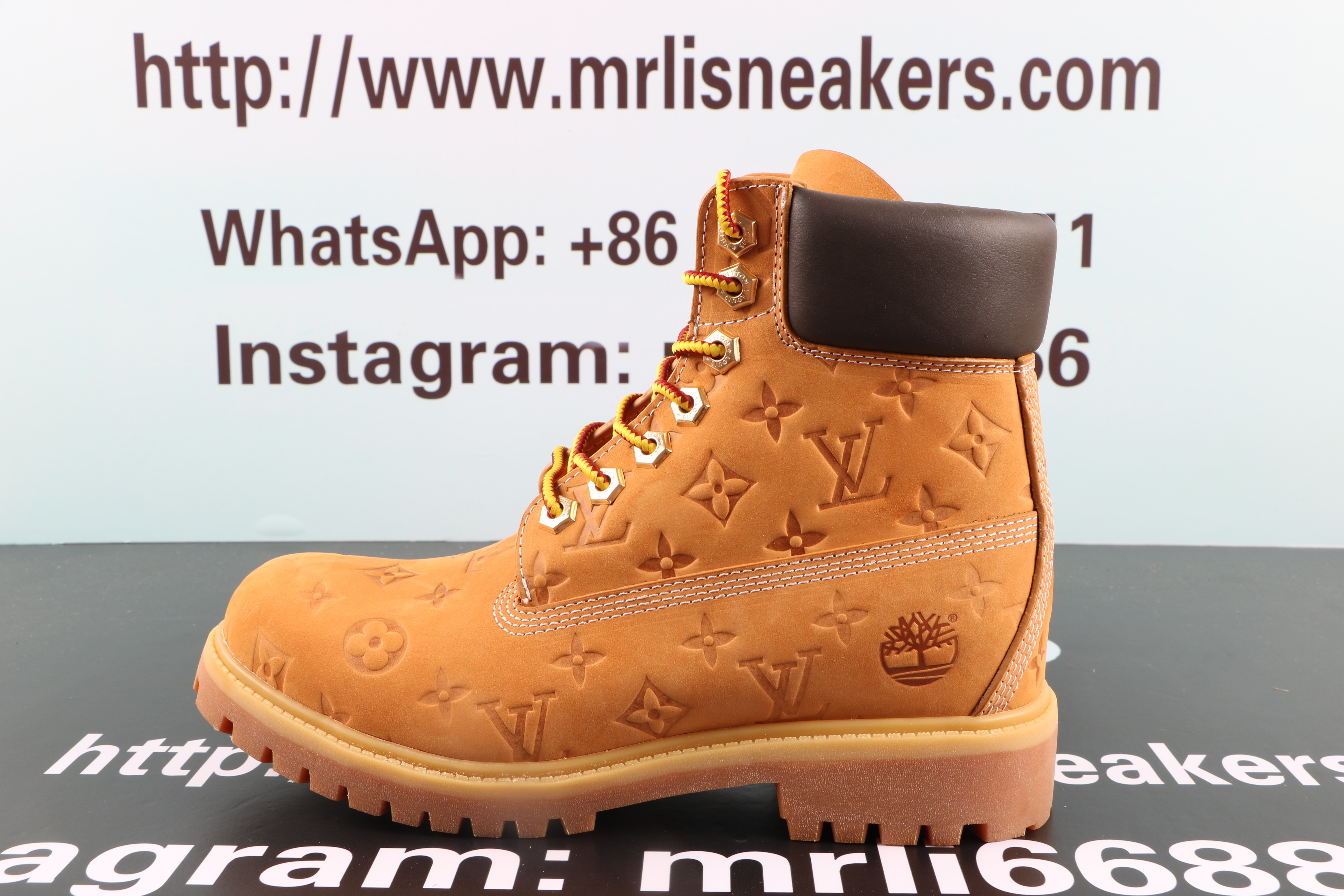 Louis Vuitton Timberland 6 Ankle Boot Wheat Monogram