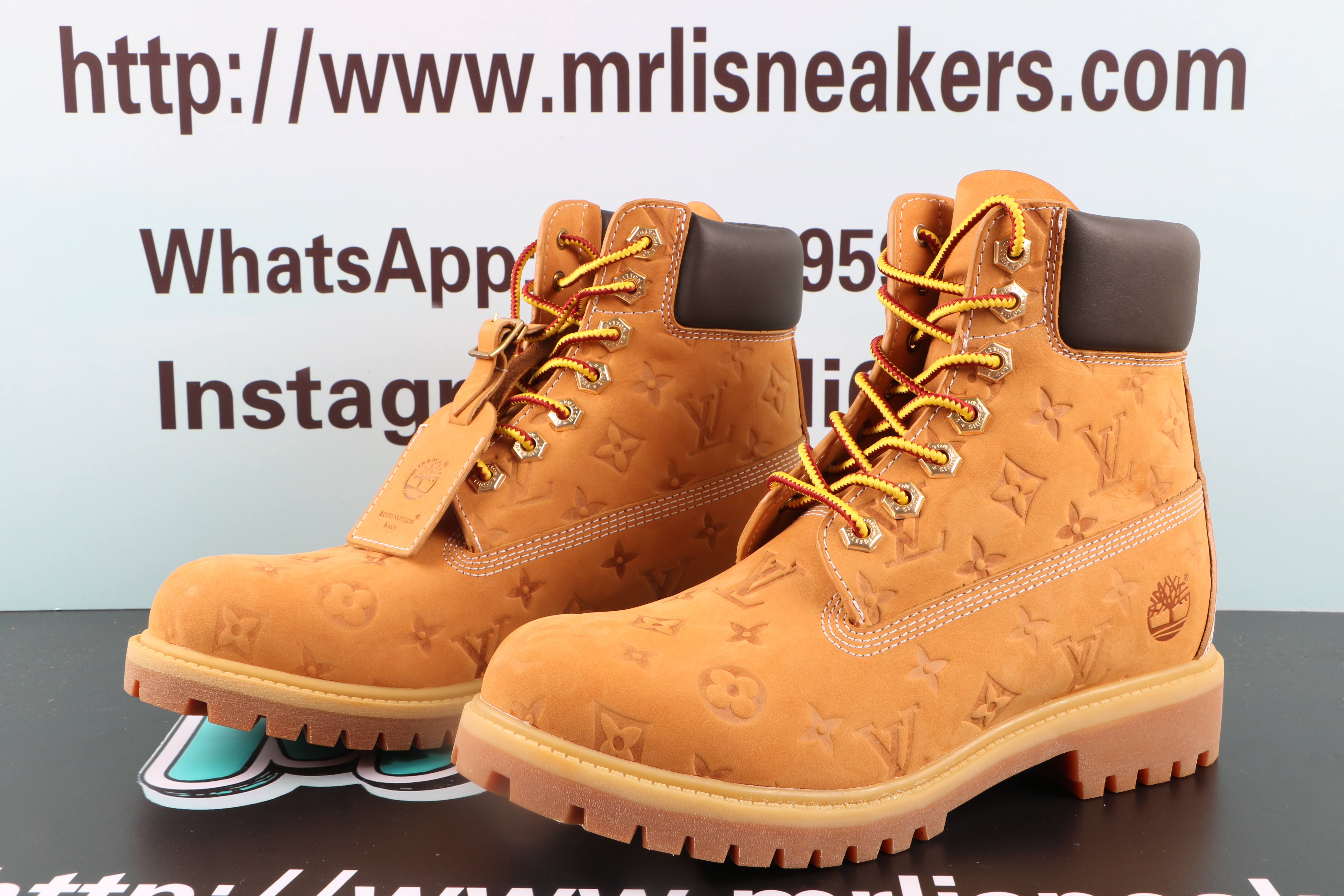 Louis Vuitton Timberland 6 Ankle Boot Wheat Monogram