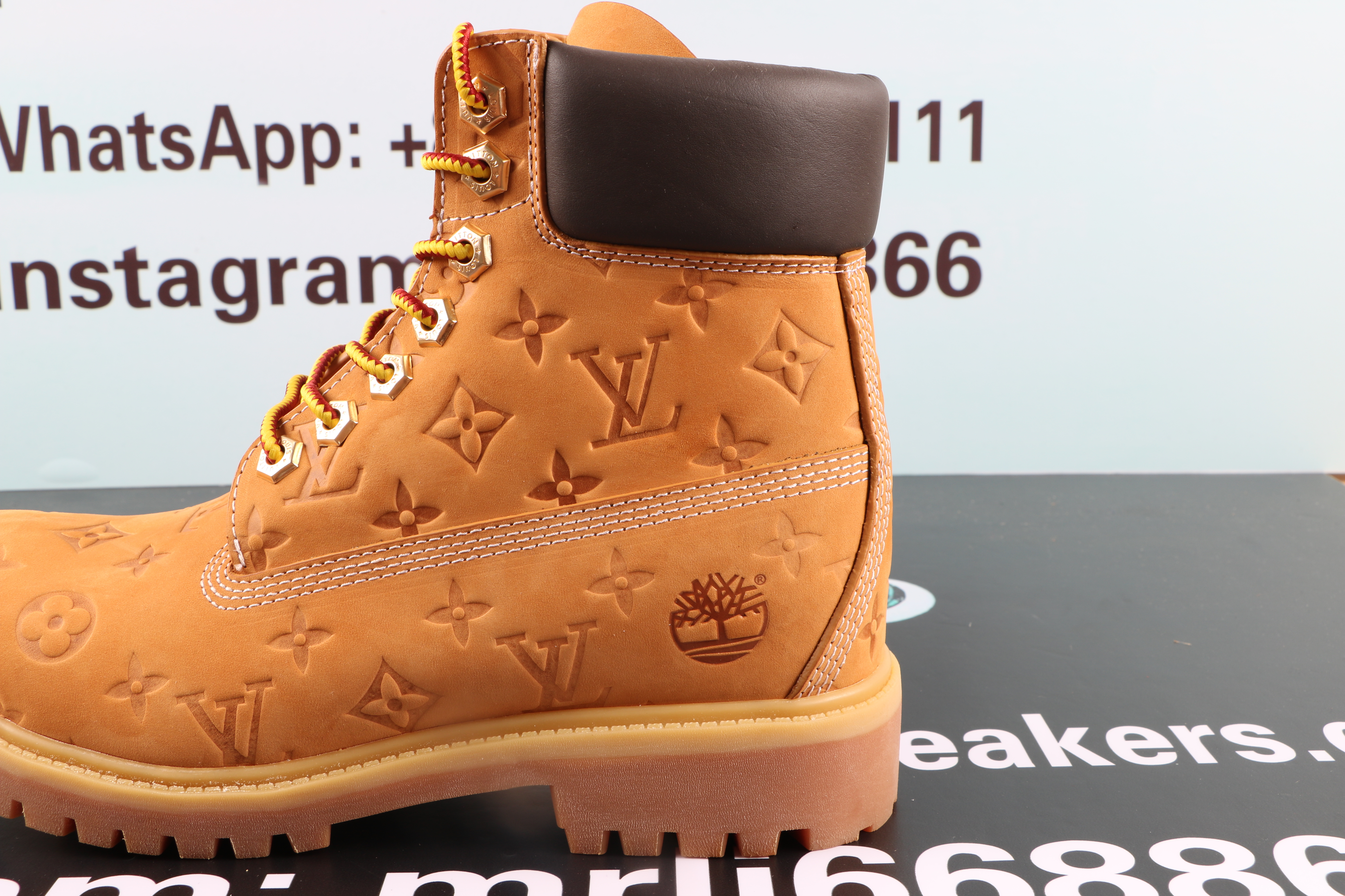 Louis Vuitton Timberland 6 Ankle Boot Wheat Monogram