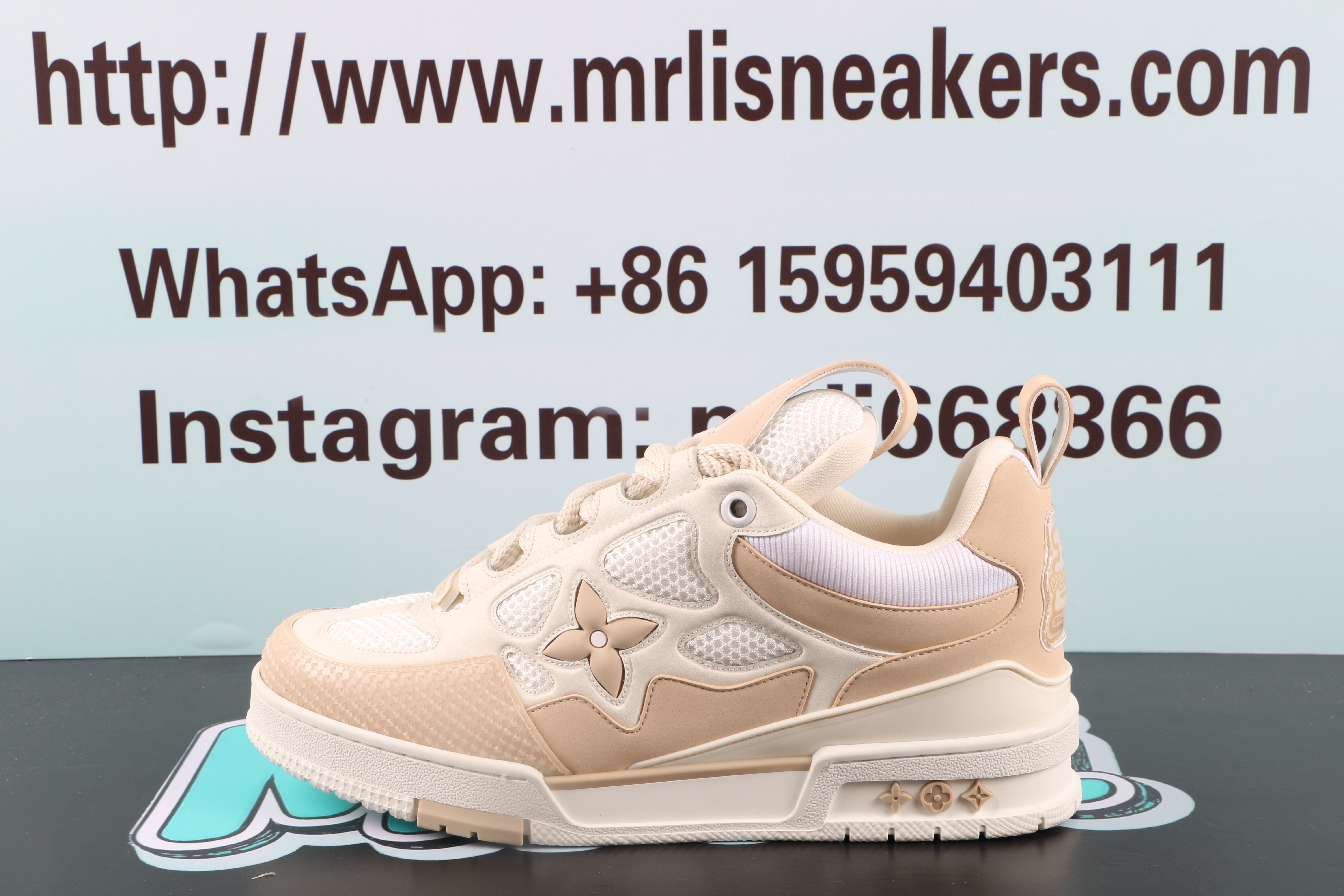 Louis Vuitton LV Skate Sneaker Beige White