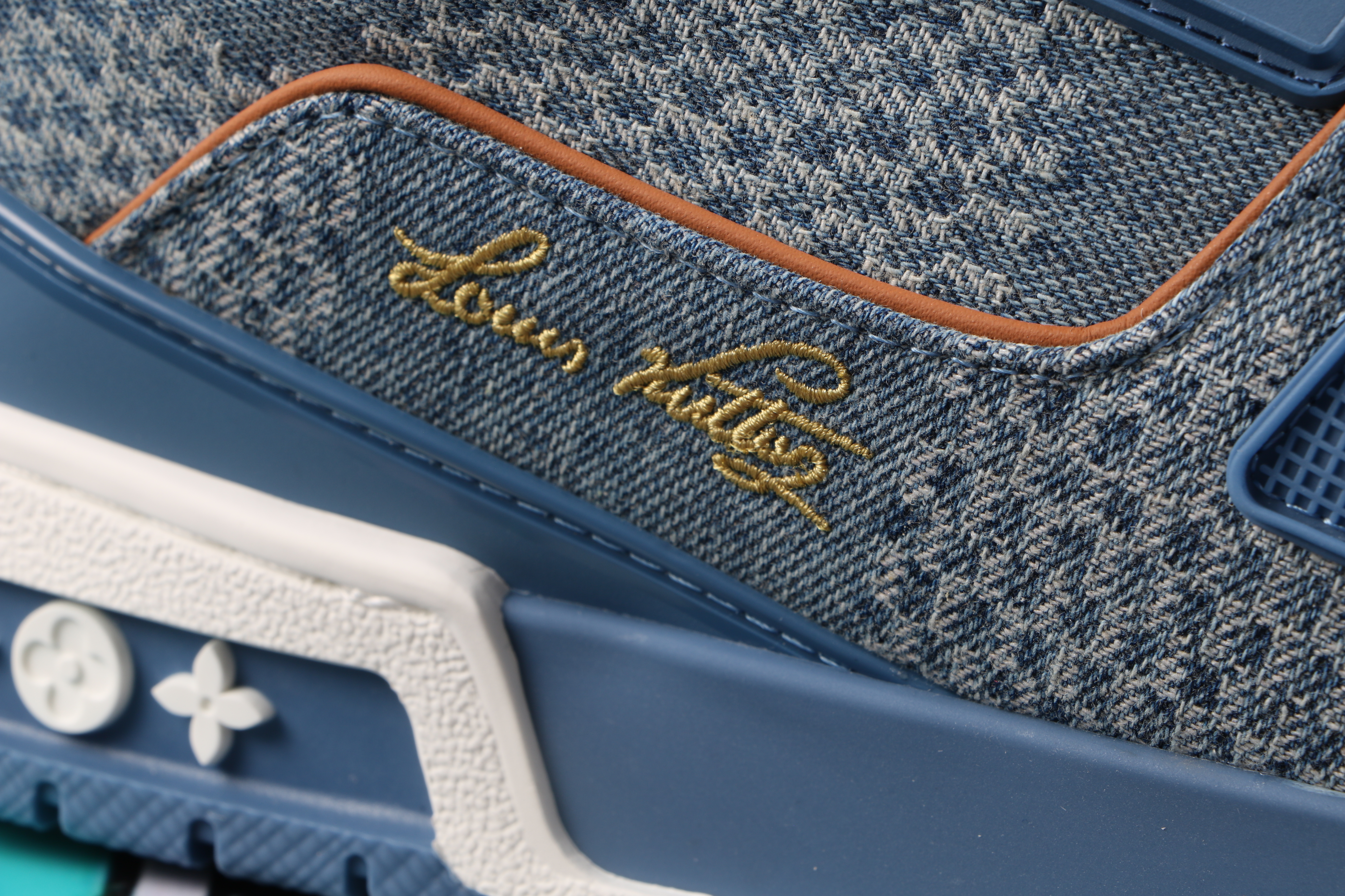 Louis Vuitton LV Trainer Blue Damier 3D Denim