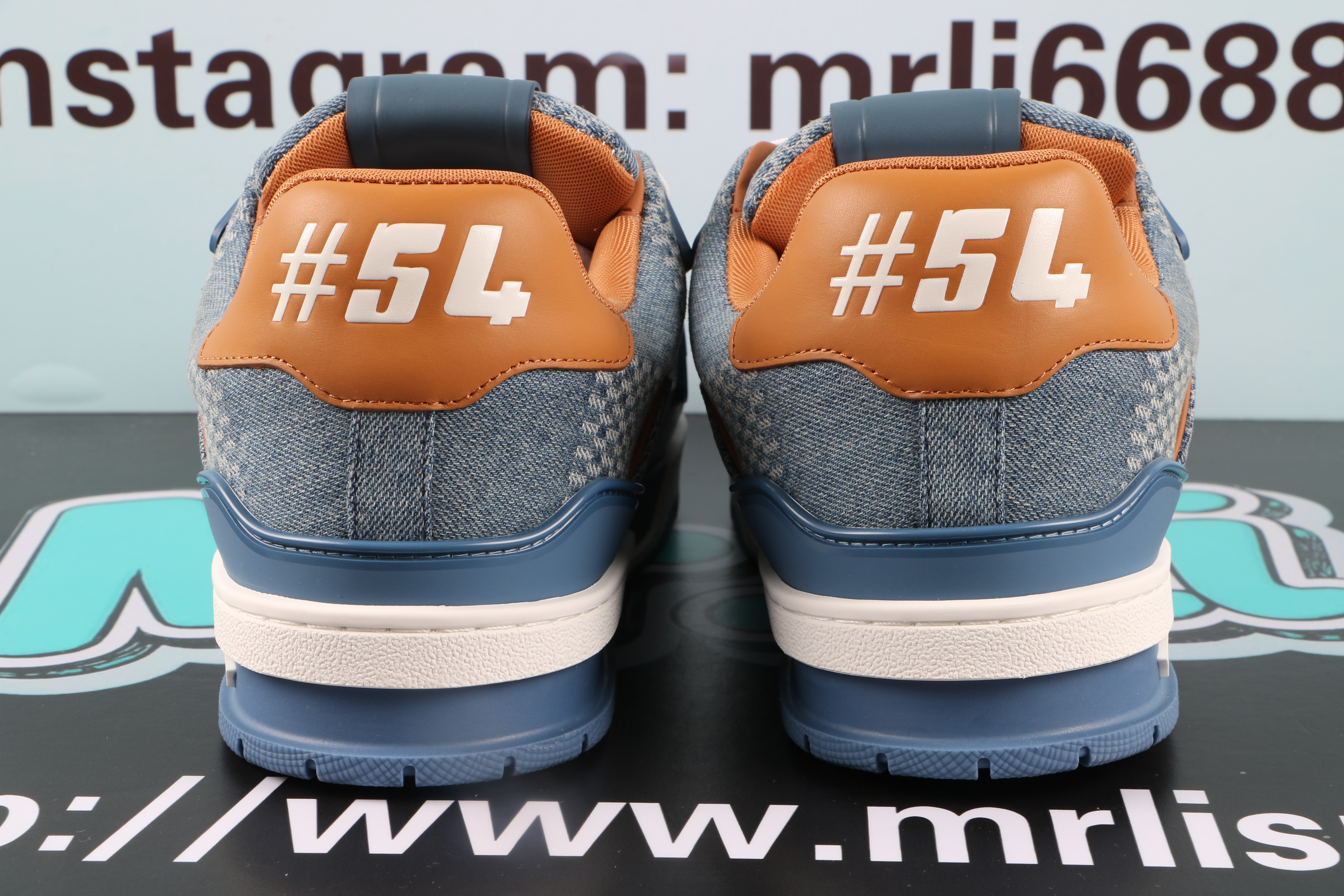 Louis Vuitton LV Trainer Blue Damier 3D Denim