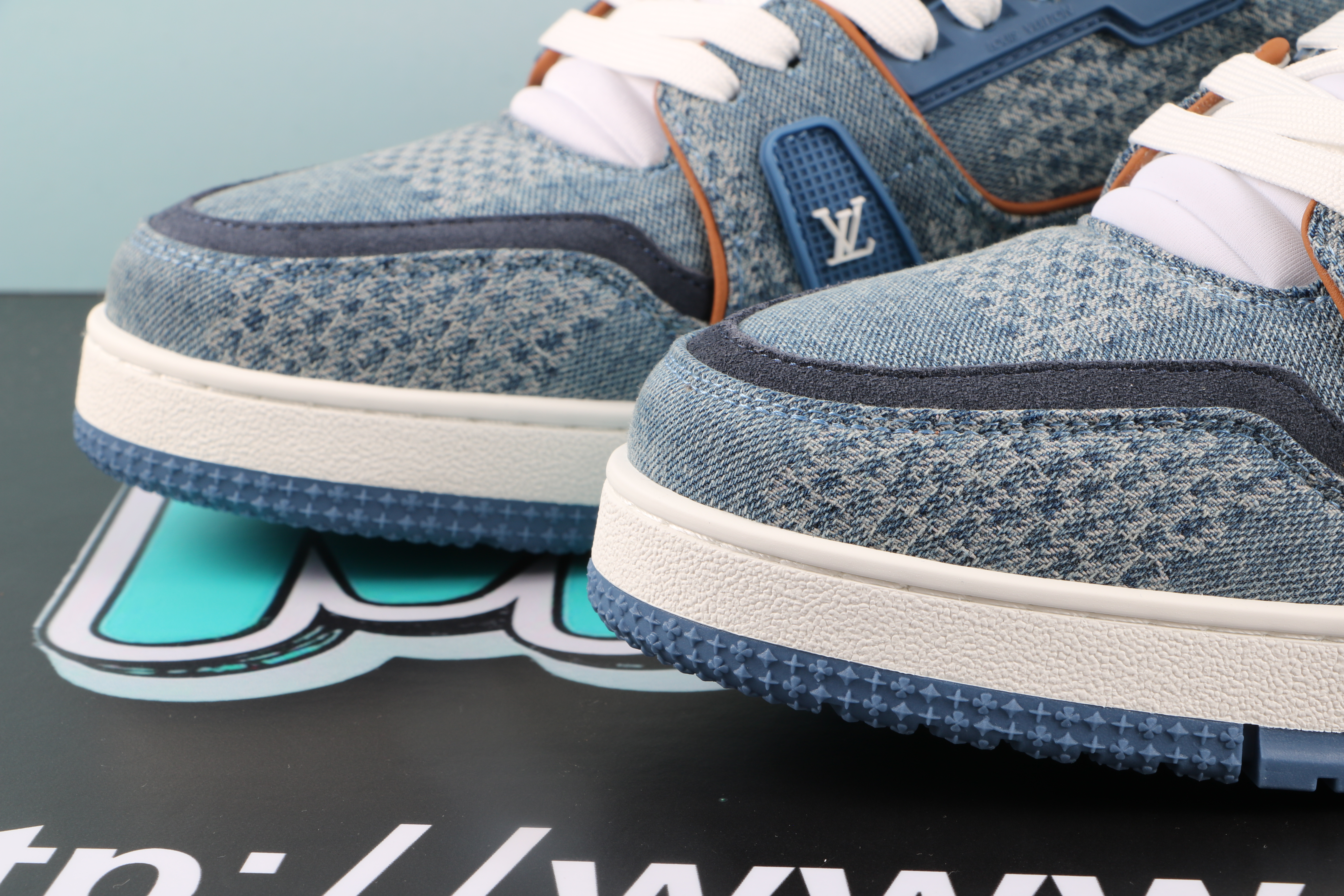 Louis Vuitton LV Trainer Blue Damier 3D Denim