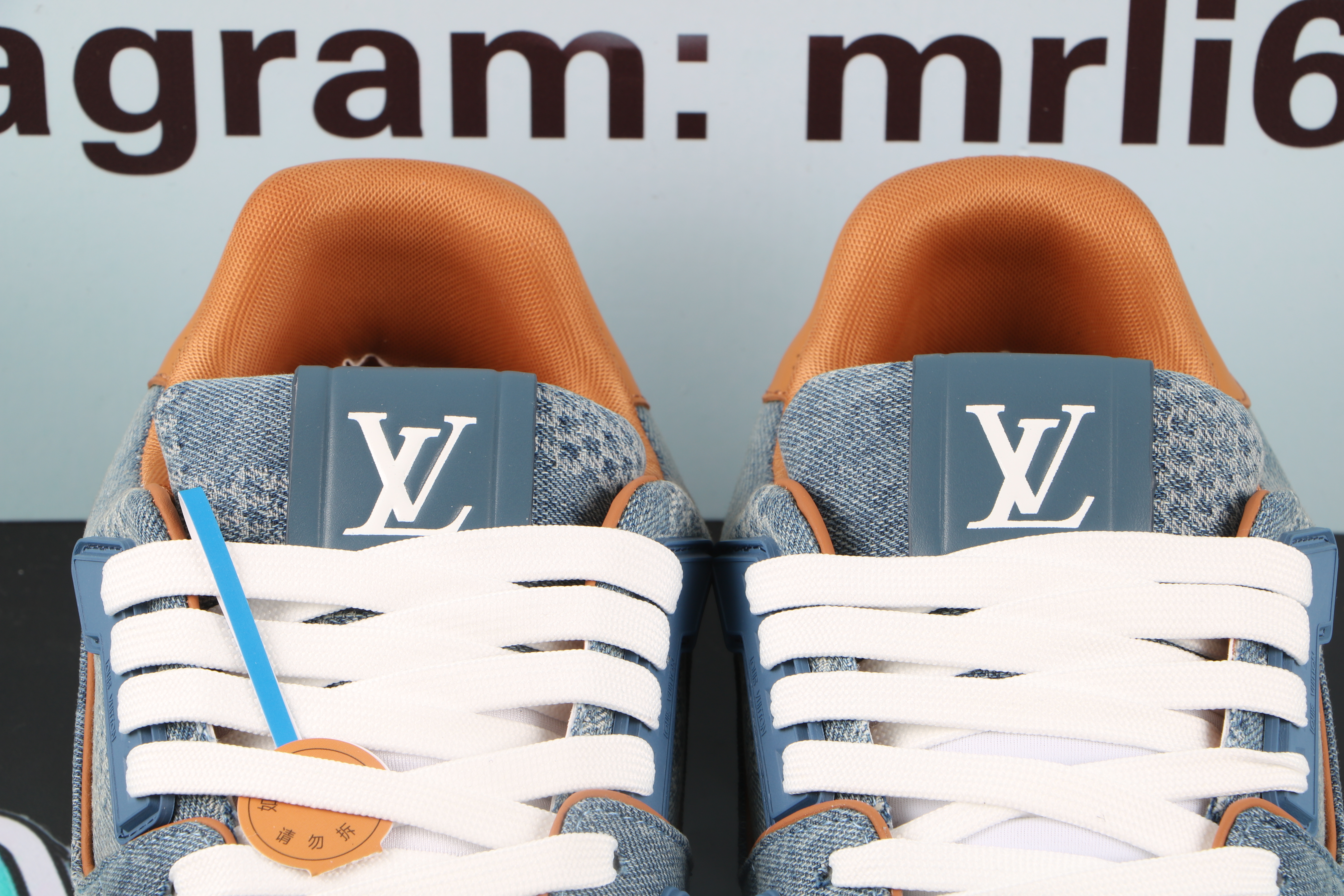 Louis Vuitton LV Trainer Blue Damier 3D Denim